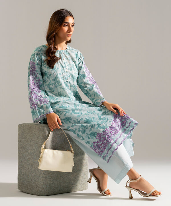 2 Piece - Embroidered Lawn Suit