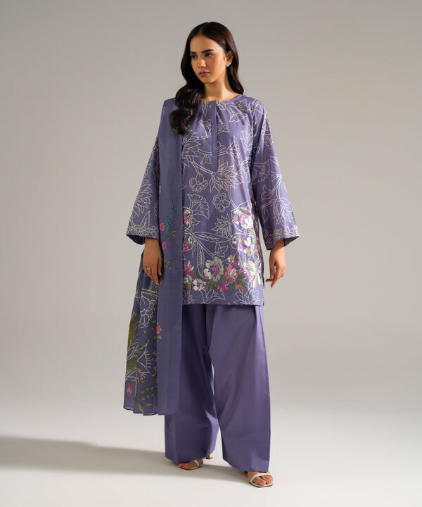 3 Piece - Embroidered Lawn Suit