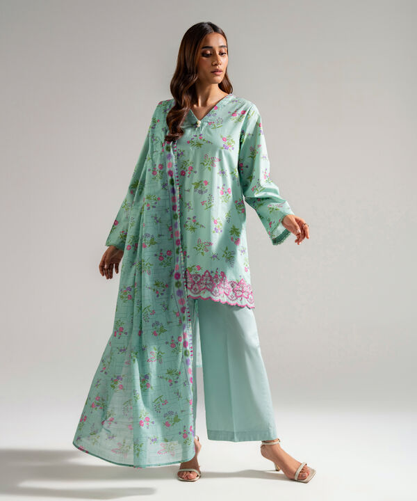 3 Piece - Embroidered Lawn Suit