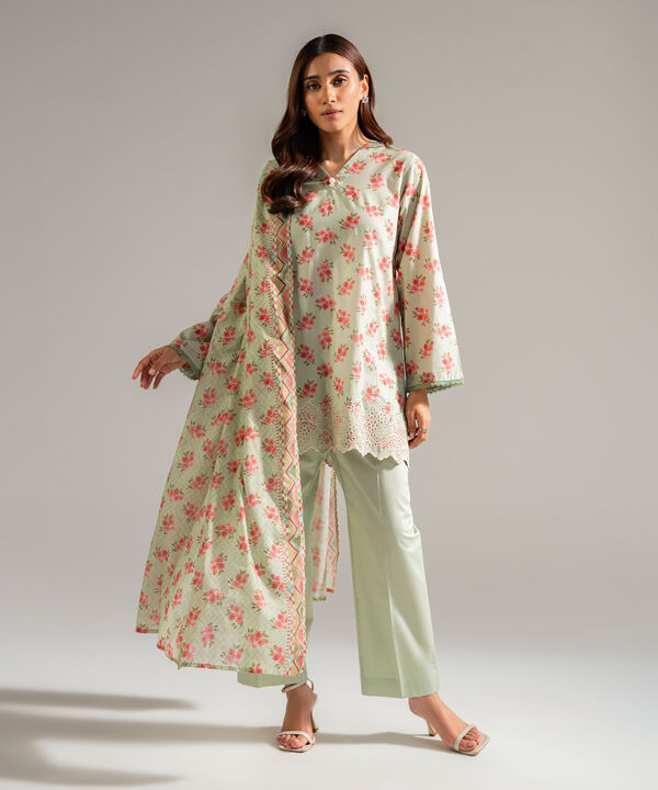 3 Piece - Embroidered Lawn Suit