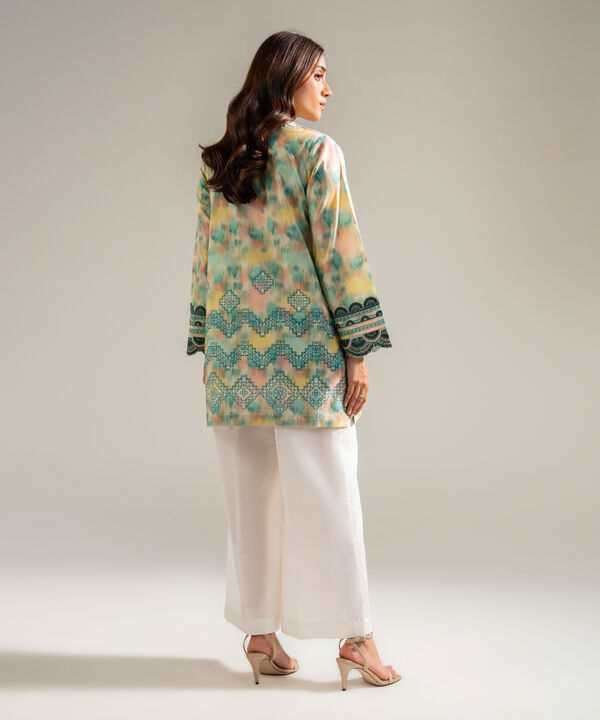 2 Piece - Embroidered Cambric Suit