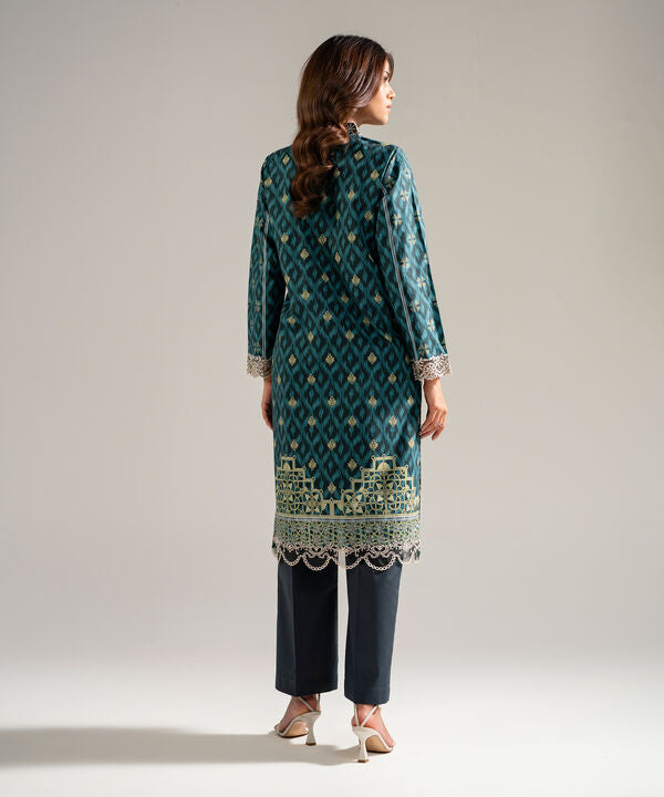 2 Piece - Embroidered Cambric Suit