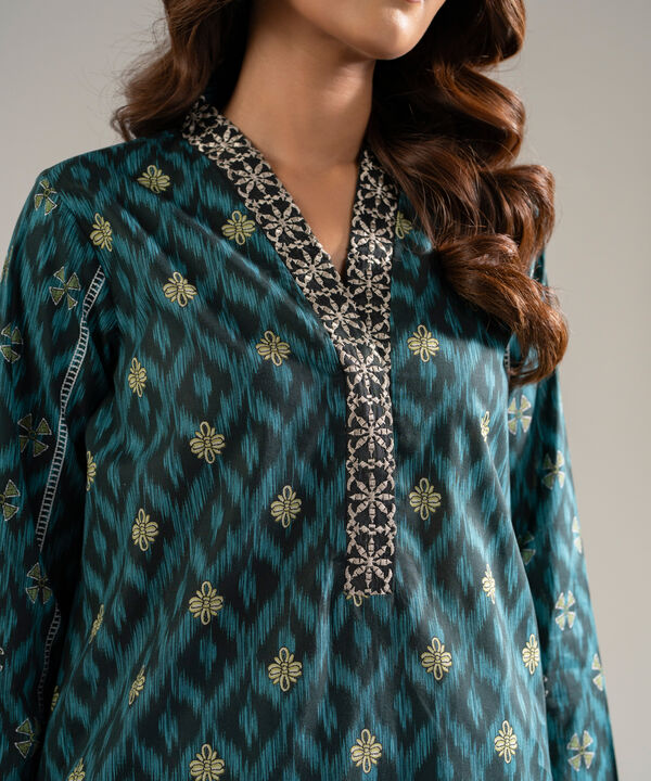2 Piece - Embroidered Cambric Suit