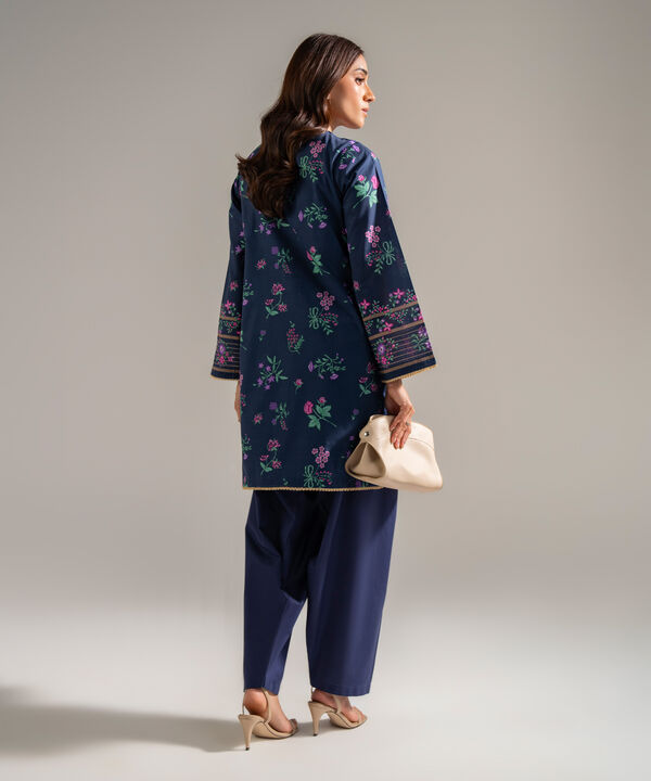 2 Piece - Embroidered Cambric Suit