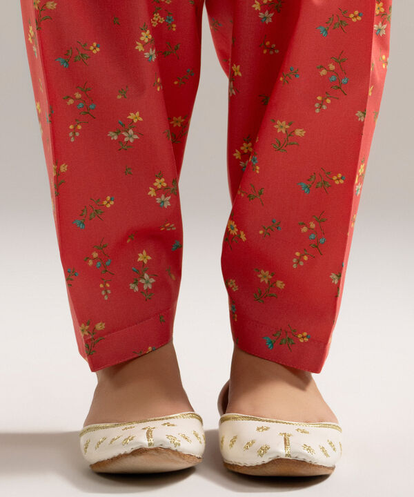 Printed Cambric Skinny Shalwar
