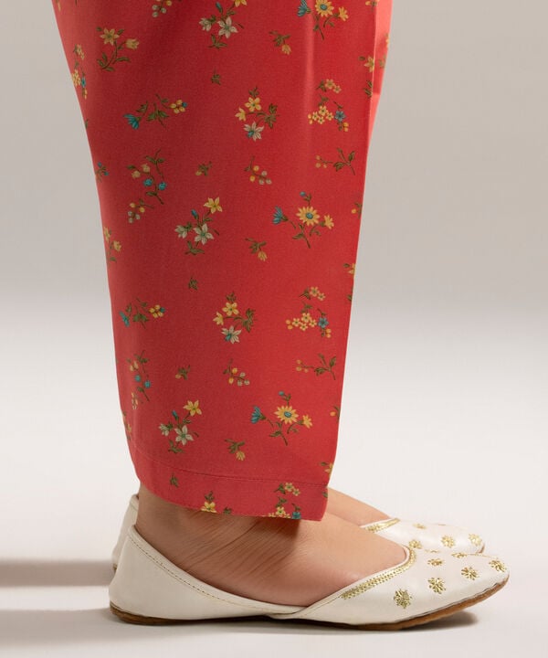 Printed Cambric Skinny Shalwar