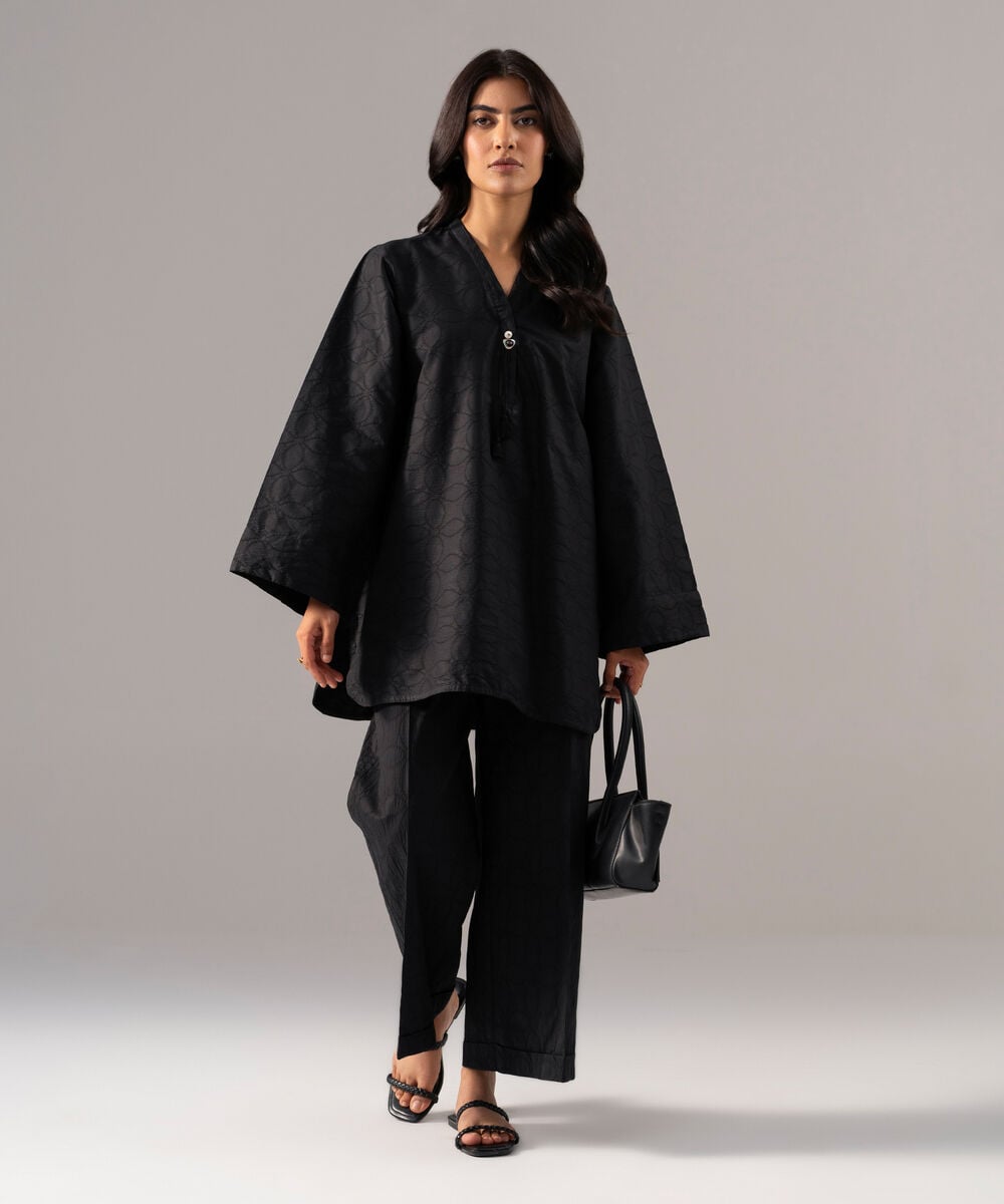 2 Piece - Solid Textured Cotton Suit PBWSCWMRV802