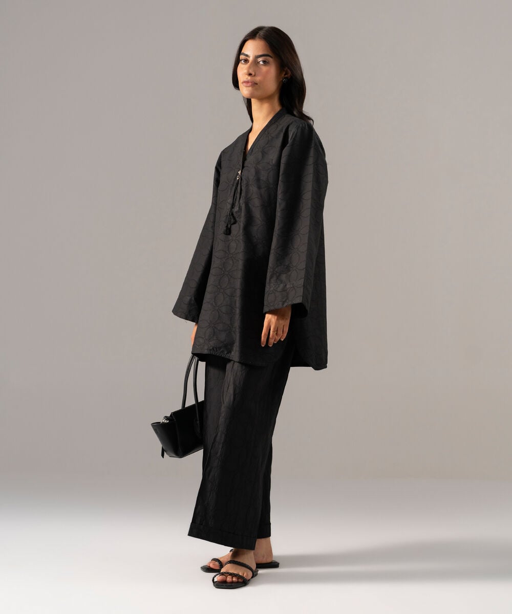 2 Piece - Solid Textured Cotton Suit PBWSCWMRV802