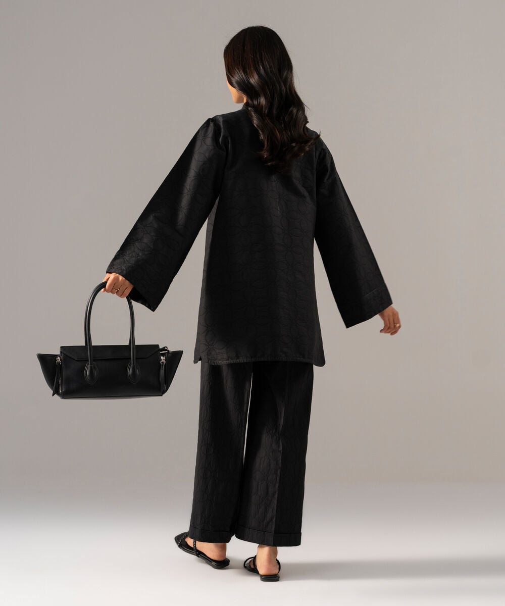 2 Piece - Solid Textured Cotton Suit PBWSCWMRV802