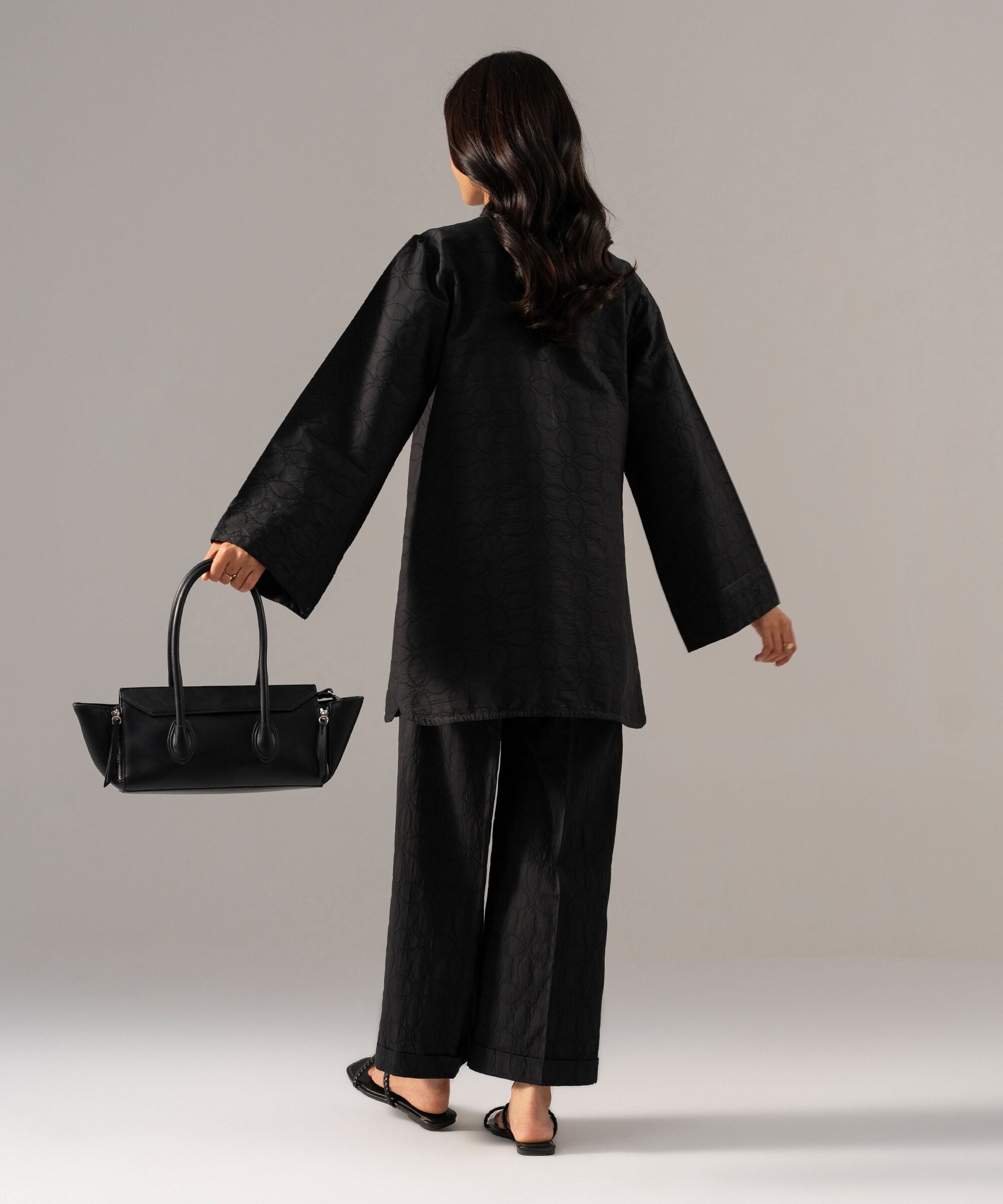 2 Piece - Solid Textured Cotton Suit PBWSCWMRV802