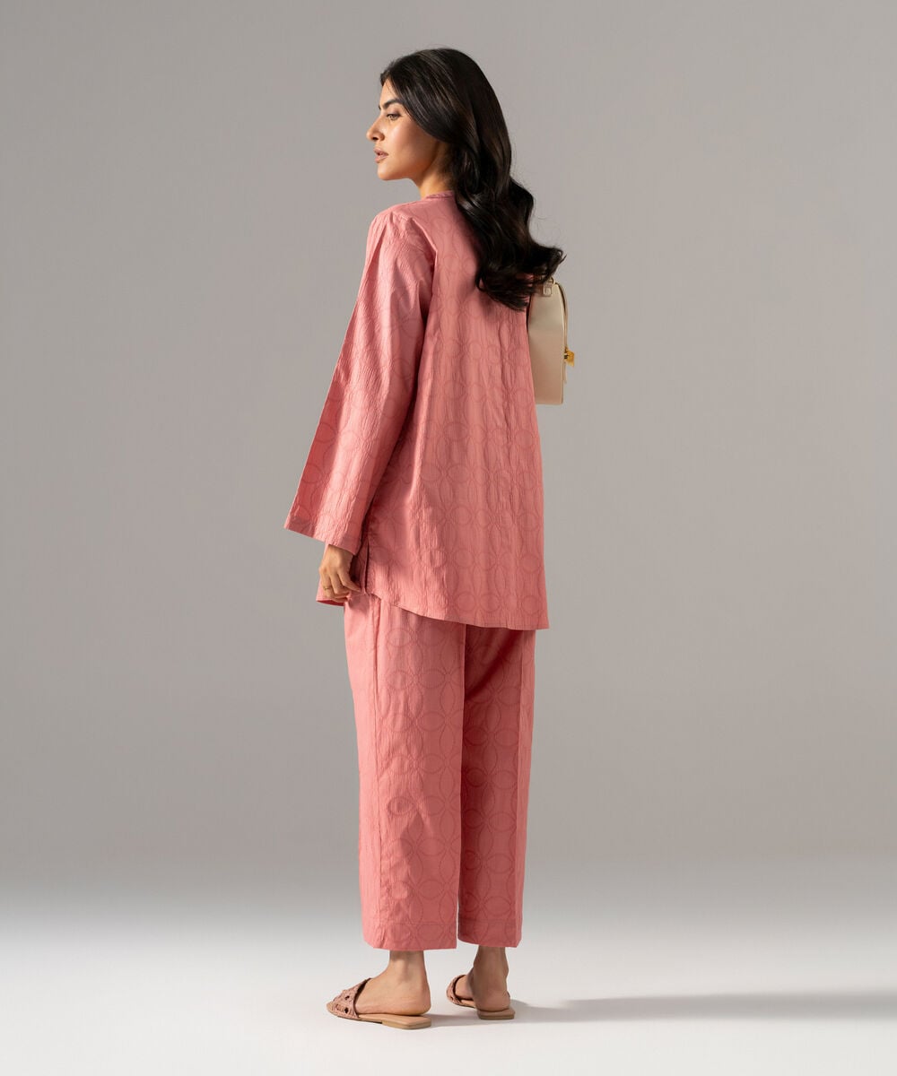 2 Piece - Solid Textured Cotton Suit PBWSCWMRV803