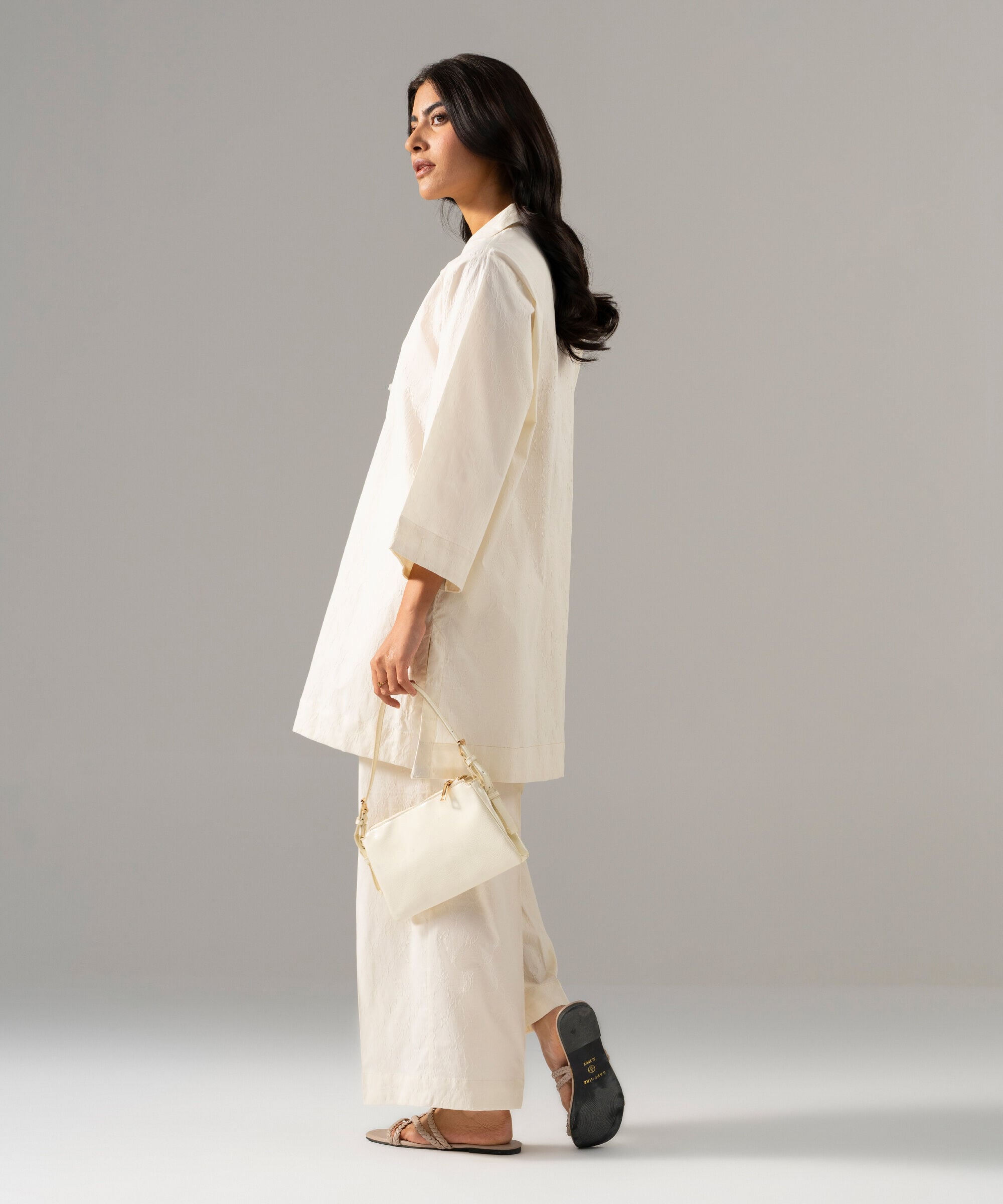 2 Piece - Solid Textured Cotton Suit PBWSCWMRV807