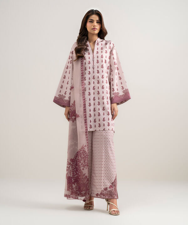 3 Piece - Printed Lawn Suit