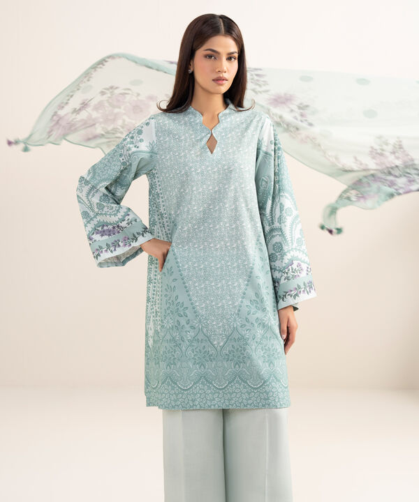 3 Piece - Printed Lawn Suit