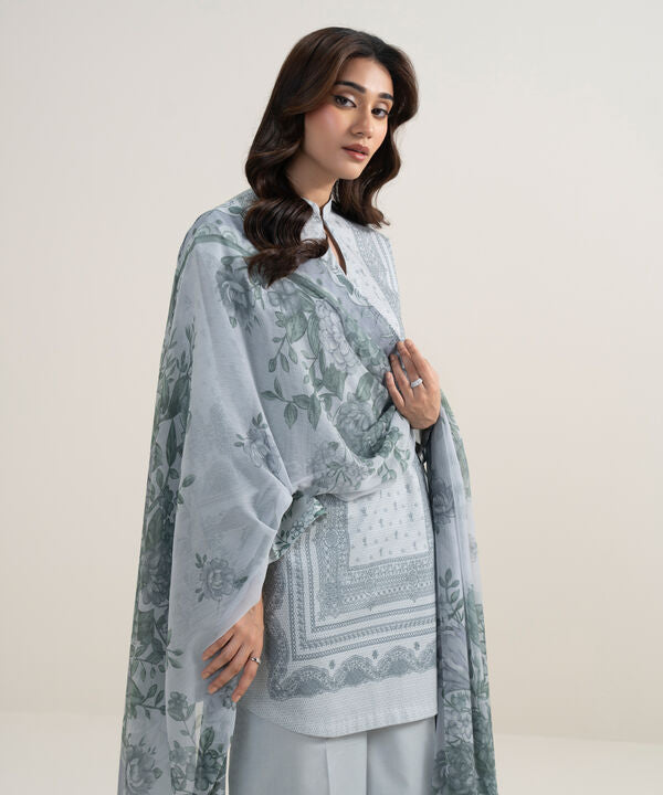 3 Piece - Printed Lawn Suit
