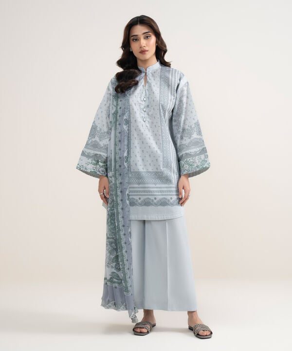 3 Piece - Printed Lawn Suit