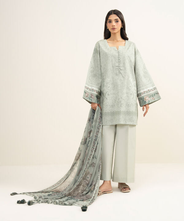 3 Piece - Printed Lawn Suit