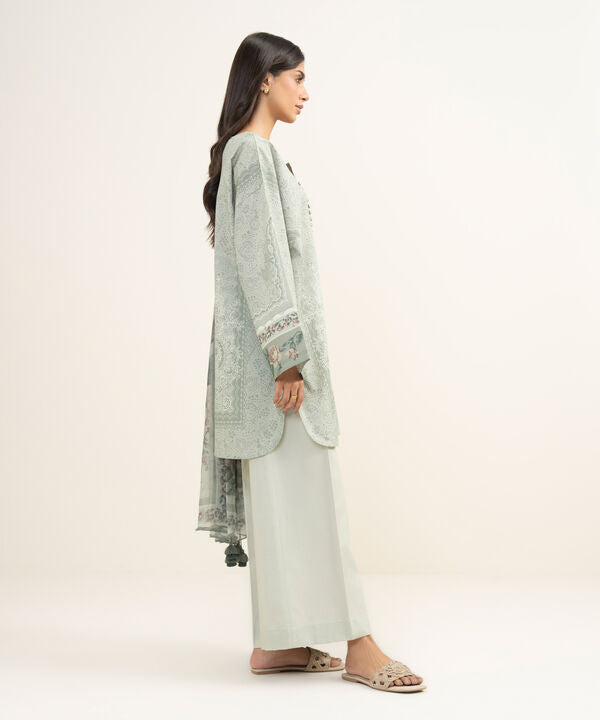 3 Piece - Printed Lawn Suit