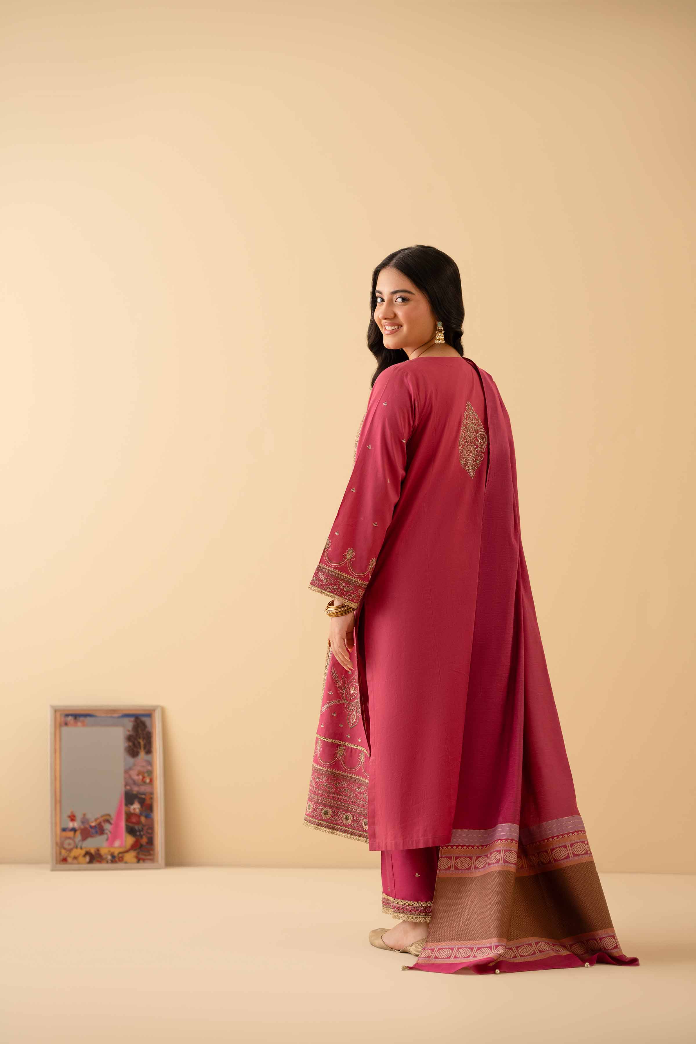 3 Piece - Embroidered Suit - PE25-232