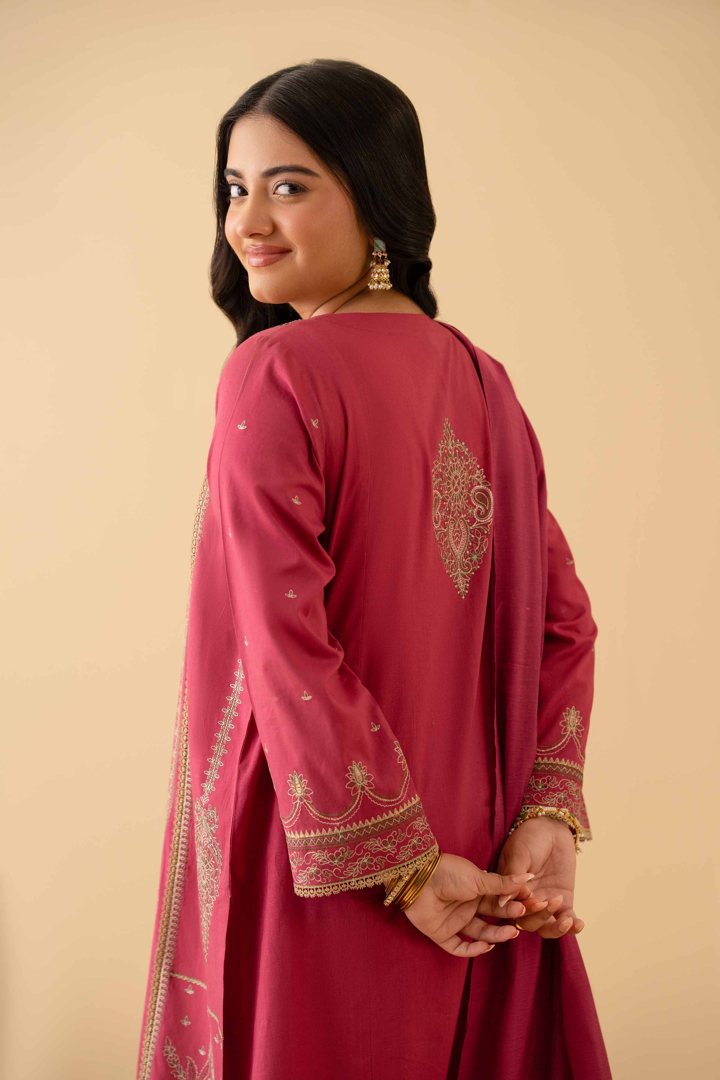 3 Piece - Embroidered Suit - PE25-232