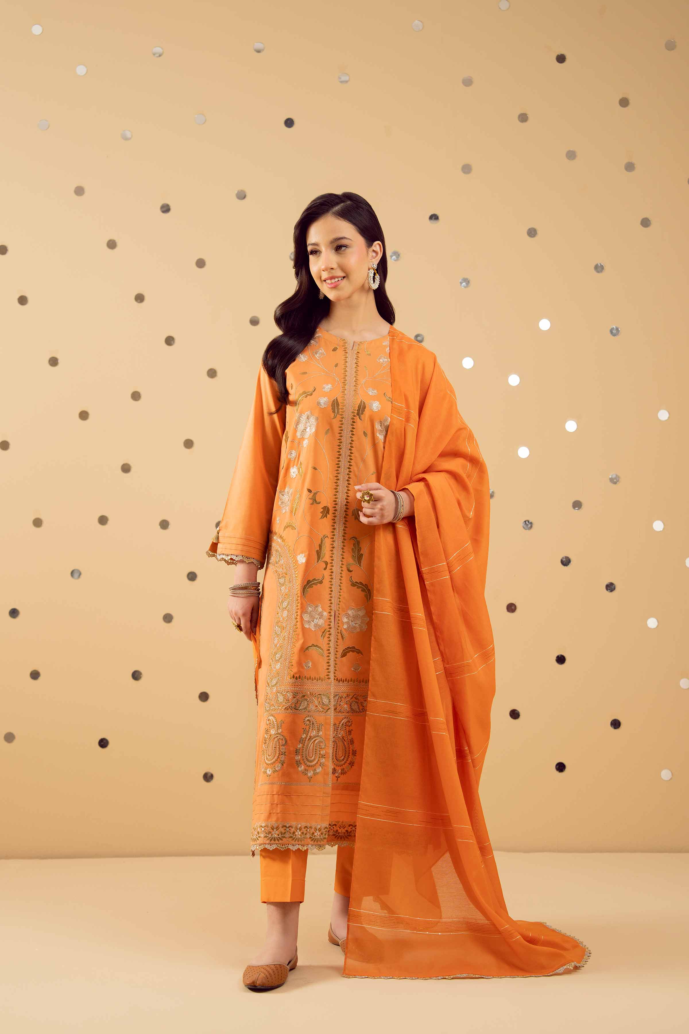 3 Piece - Embroidered Suit - PE25-502