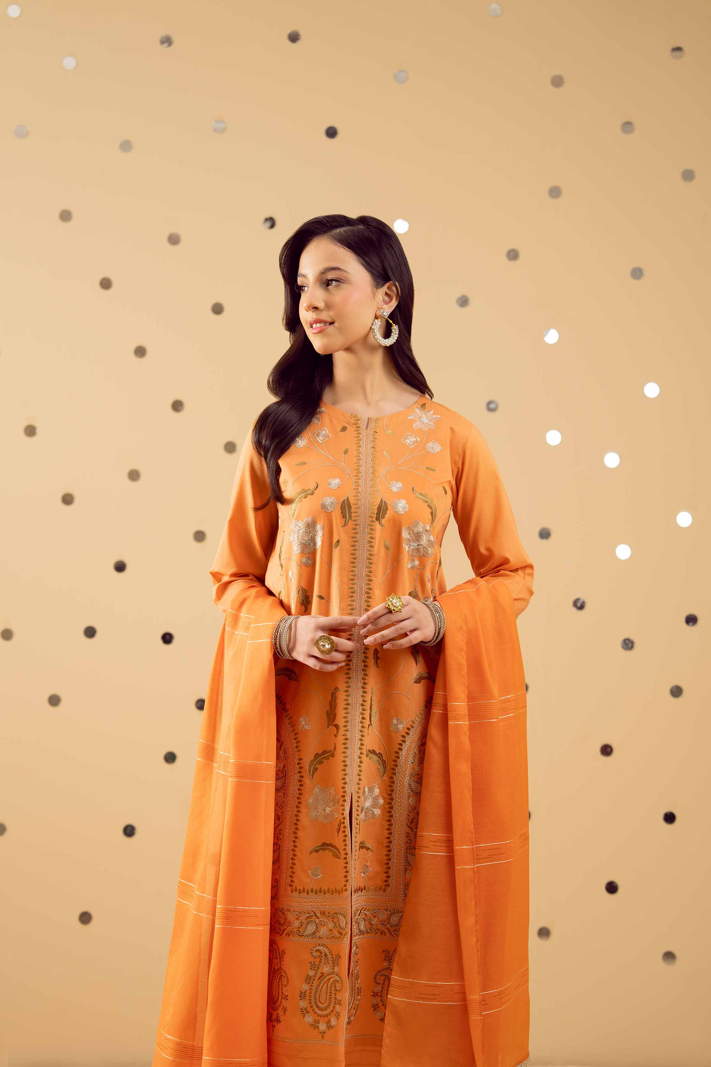 3 Piece - Embroidered Suit - PE25-502