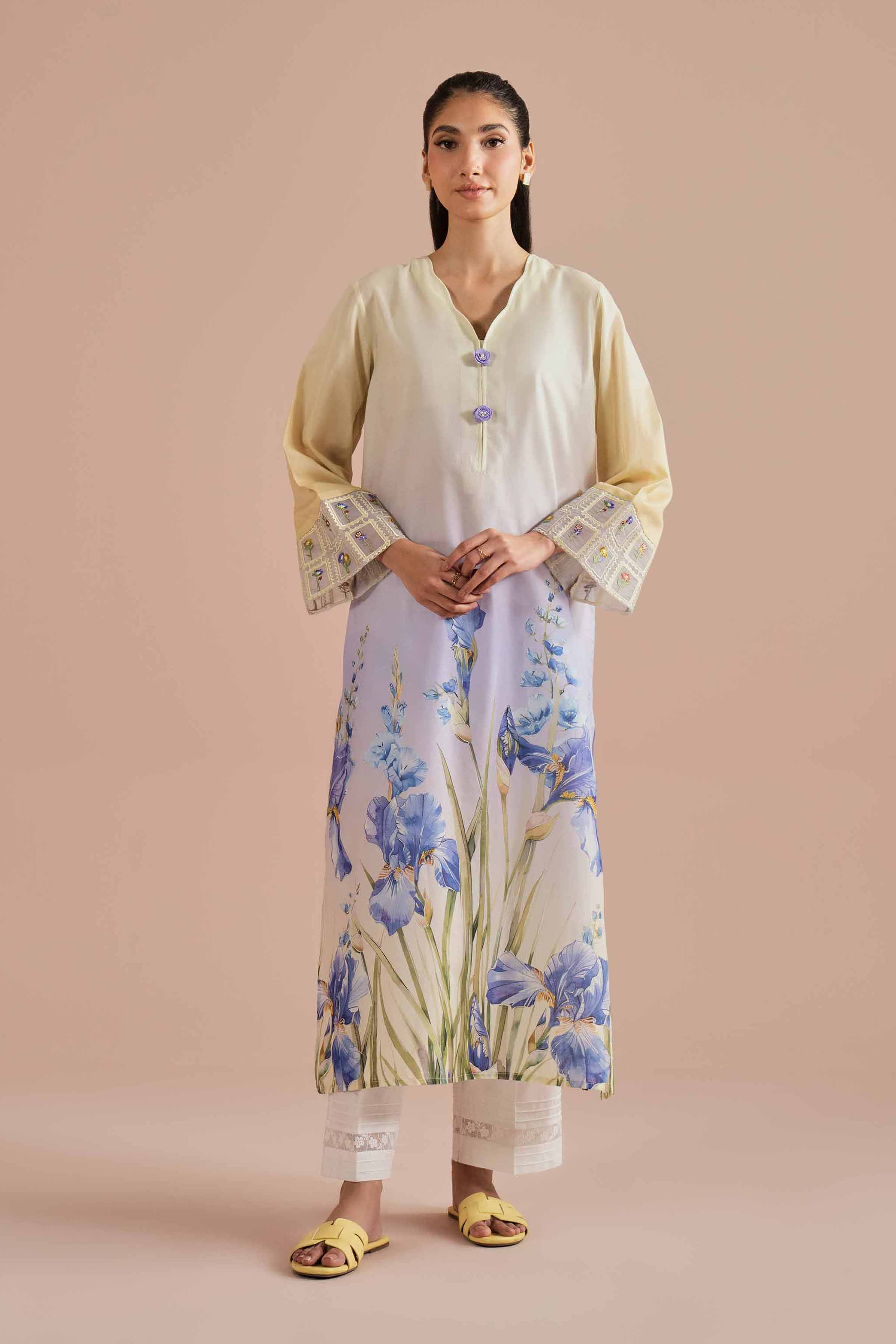 Printed Embroidered Shirt - PE26-02