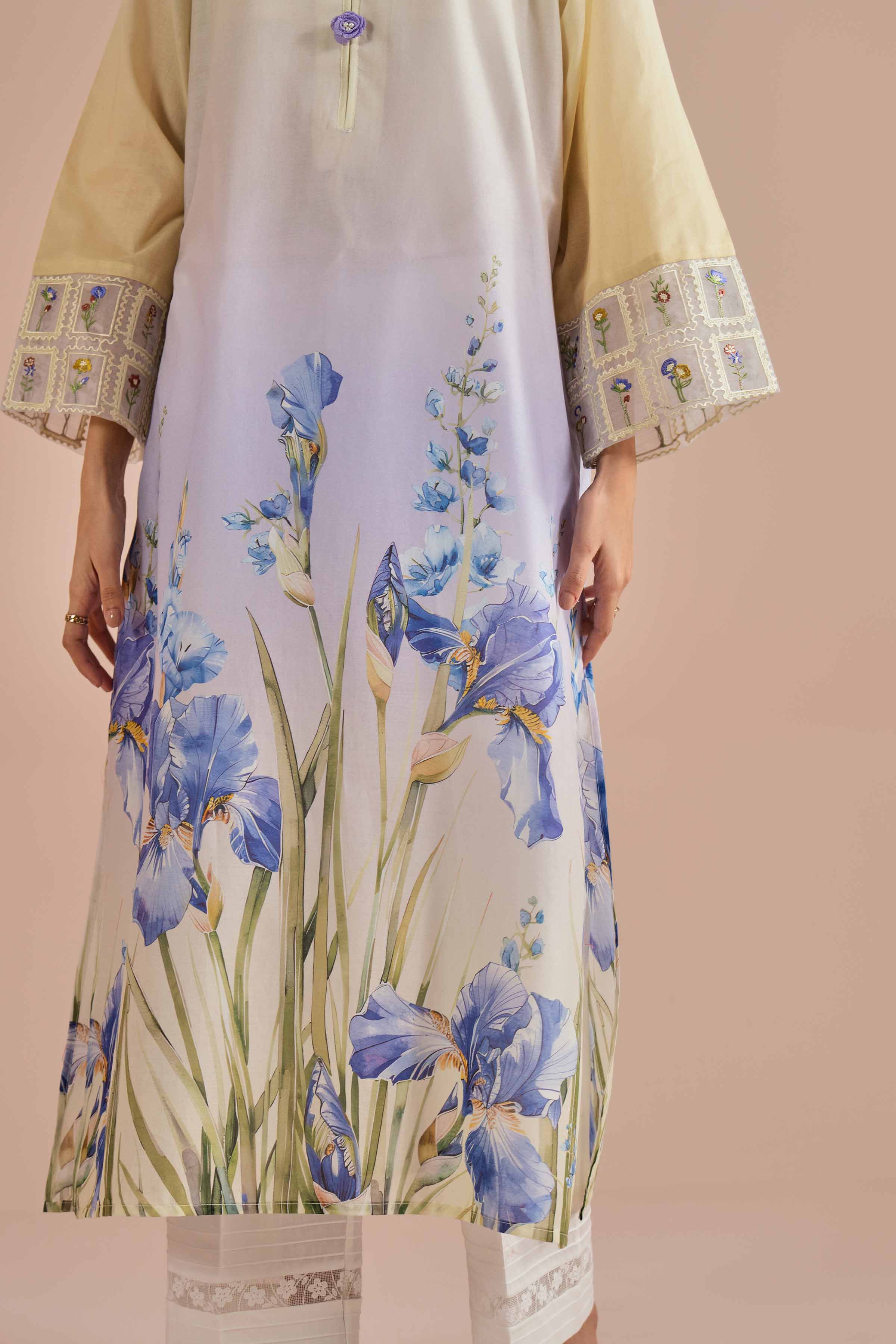 Printed Embroidered Shirt - PE26-02