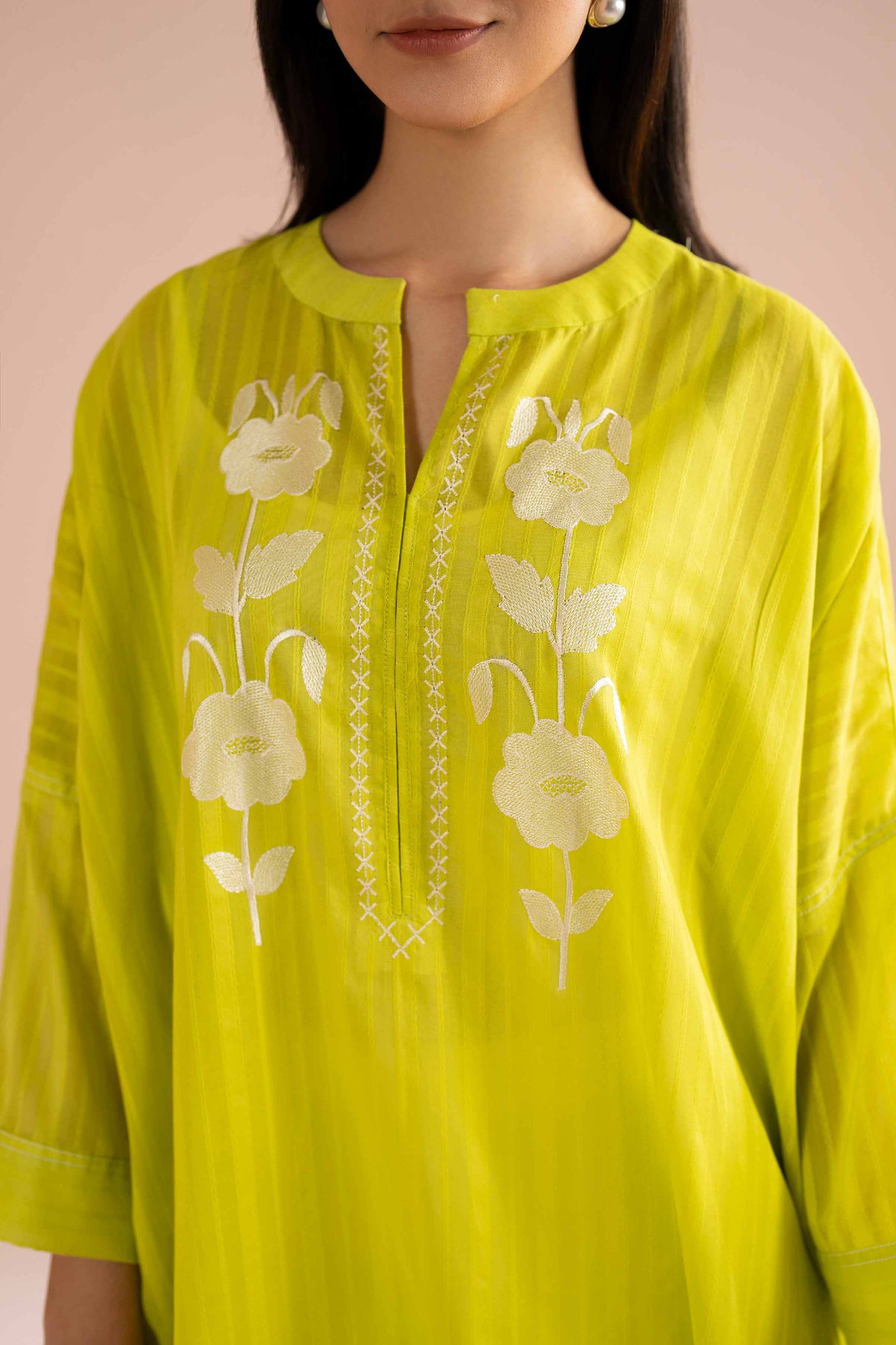 3 Piece Unstitched Embroidered Lawn Suit