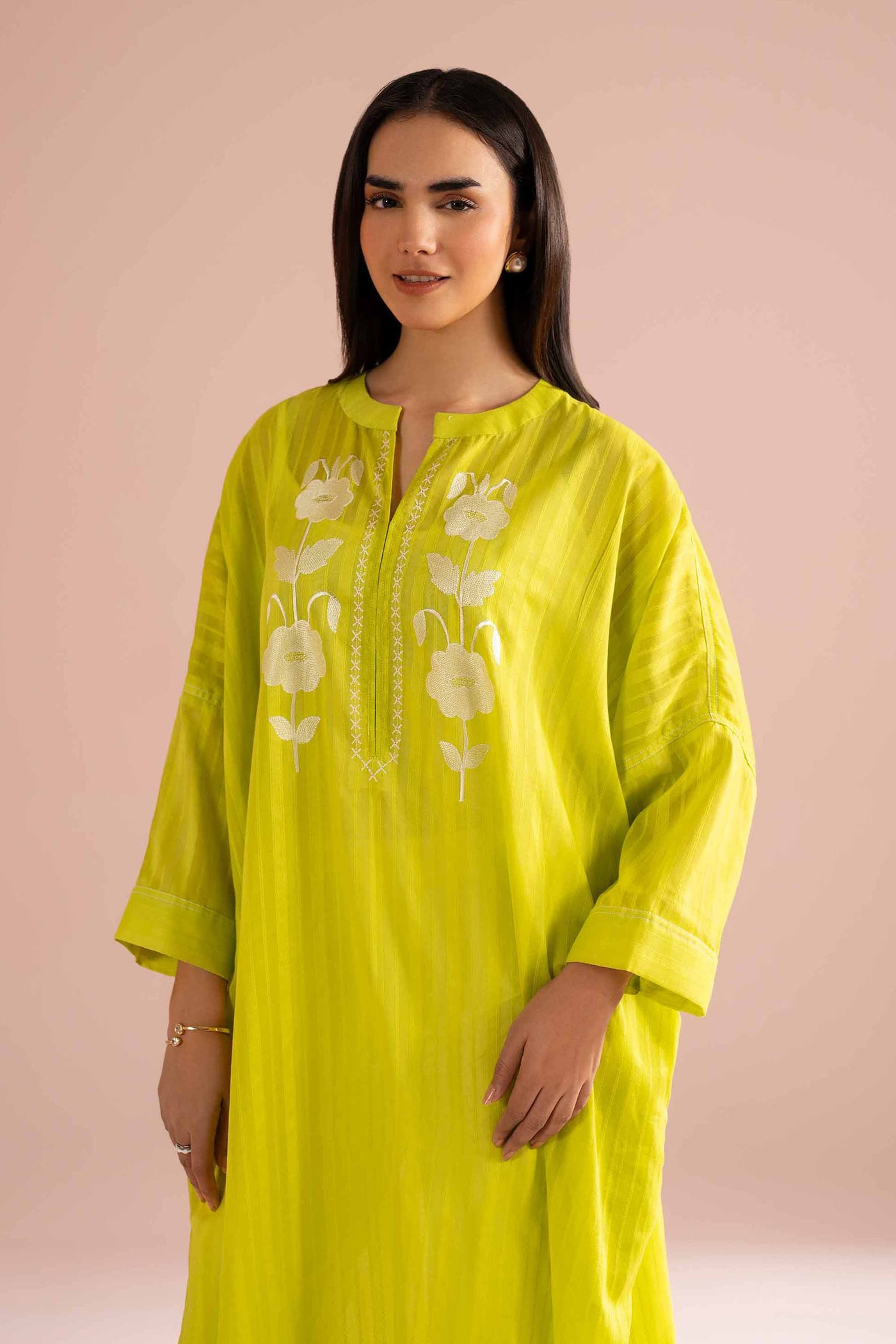 3 Piece Unstitched Embroidered Lawn Suit