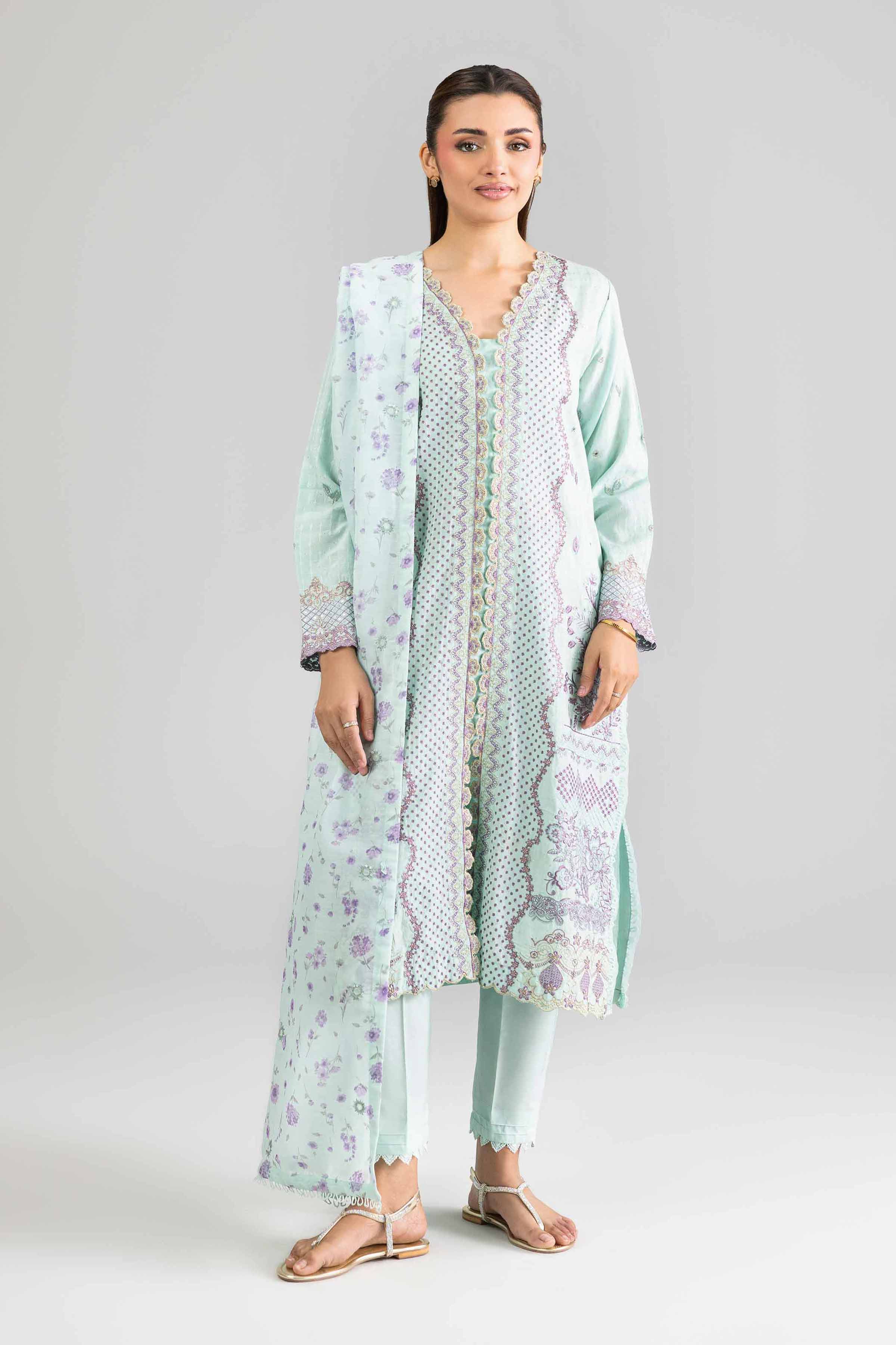 3 Piece - Embroidered Suit - PE26-114