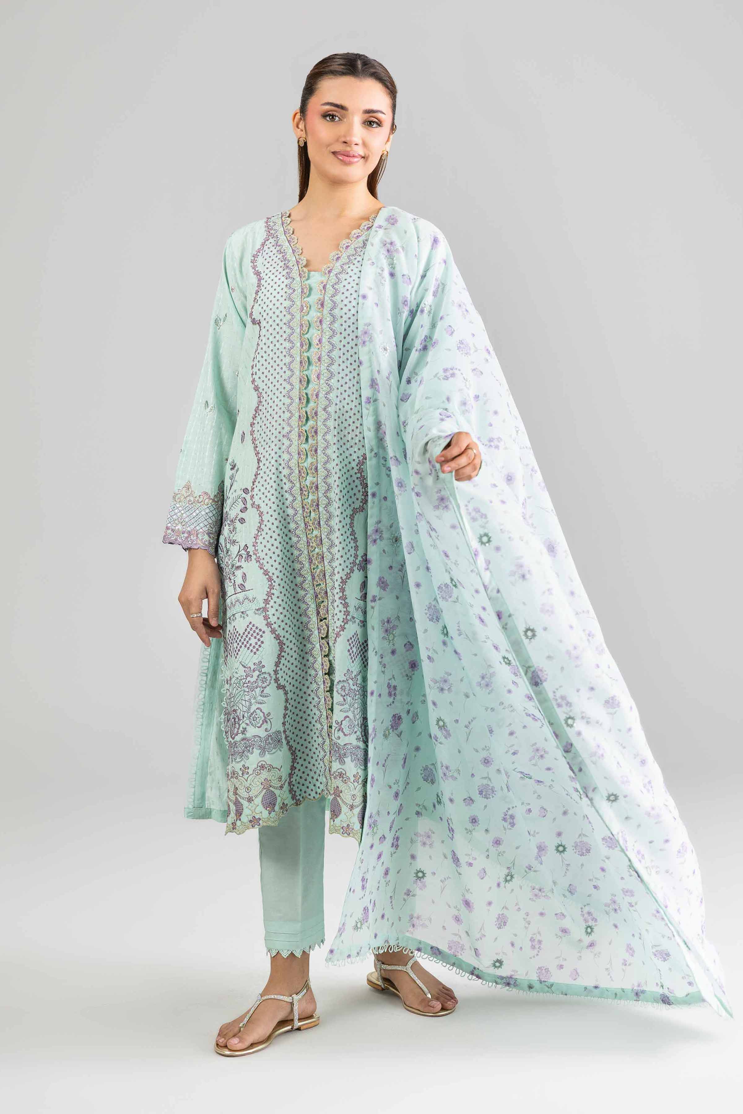 3 Piece - Embroidered Suit - PE26-114
