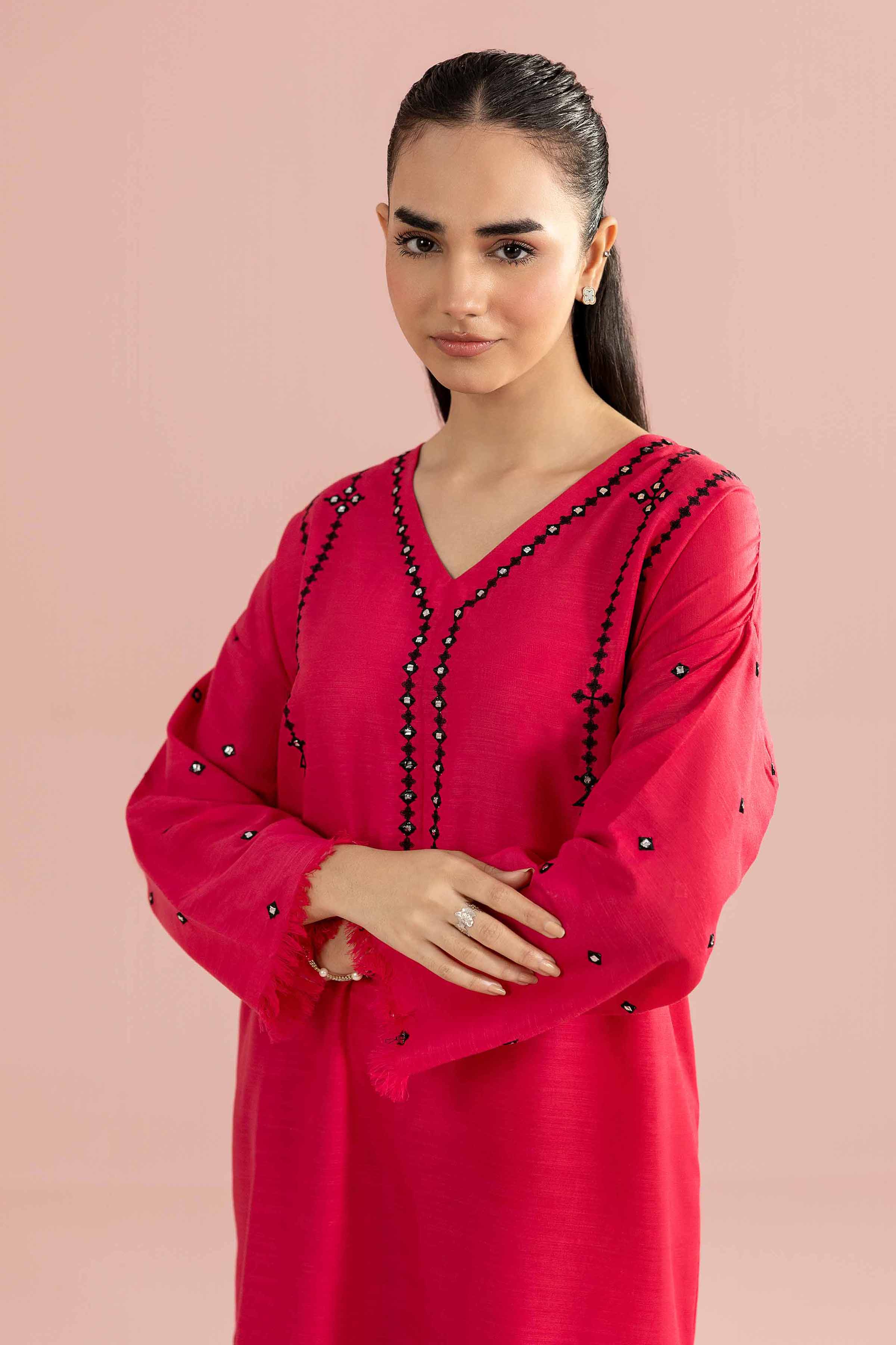 2 Piece - Embroidered Suit - PE26-163