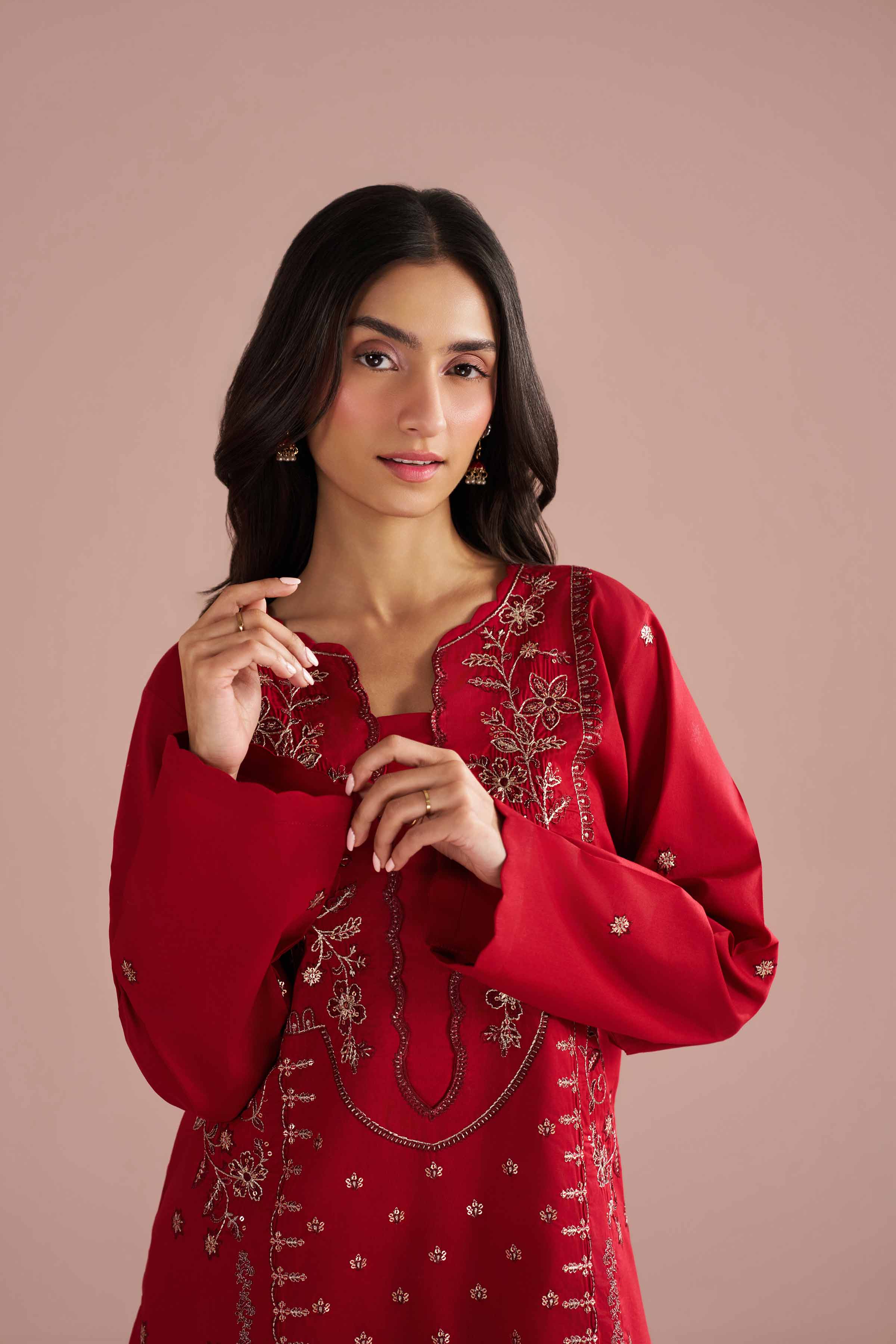 2 Piece - Embroidered Suit - PE26-237