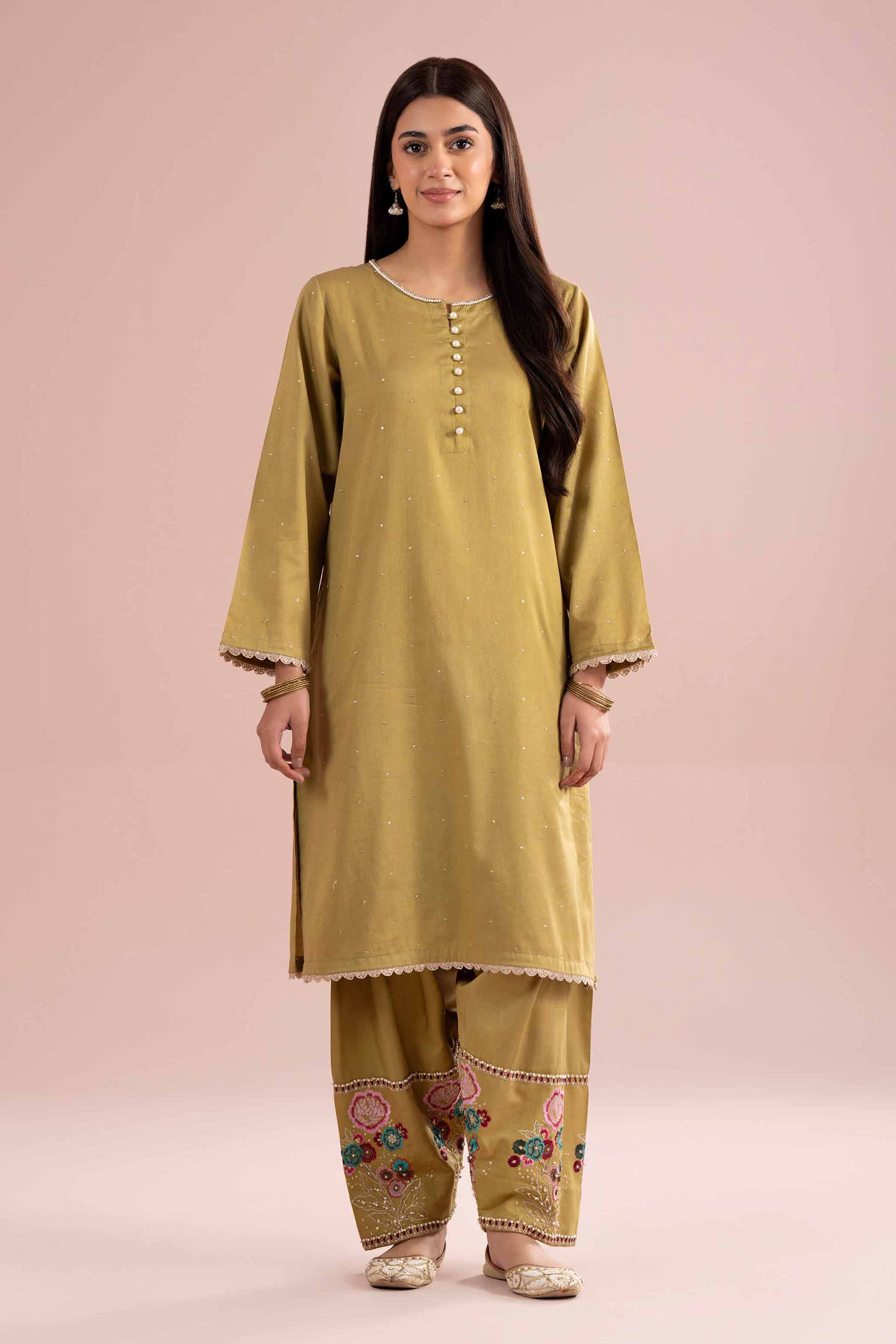 2 Piece - Embroidered Suit - PE26-247