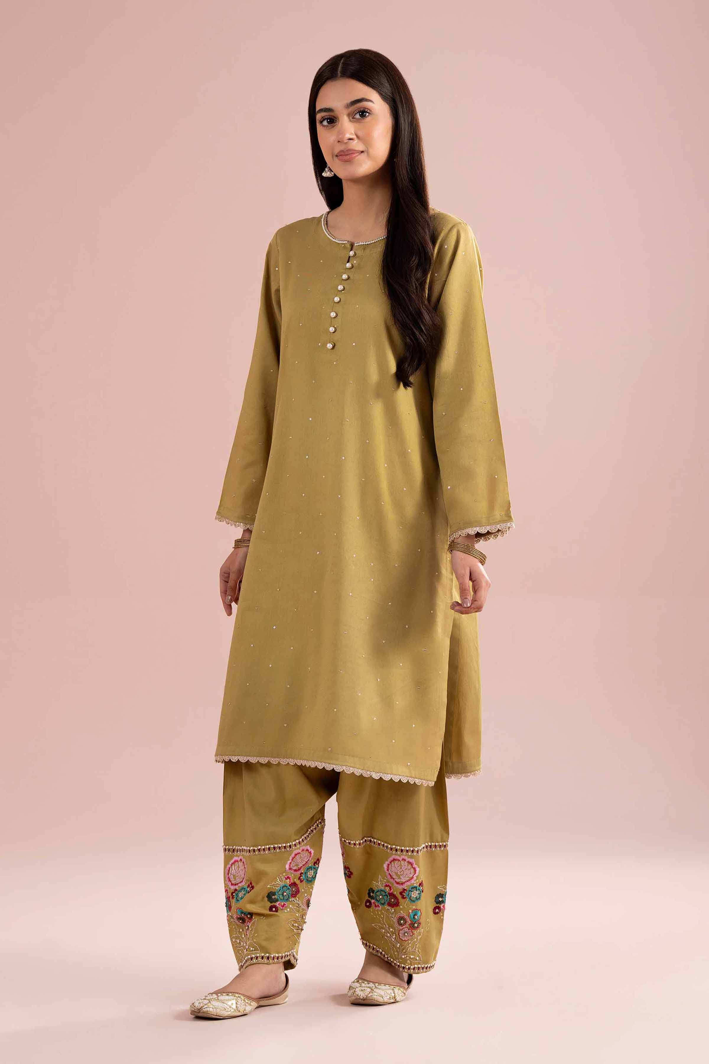 2 Piece - Embroidered Suit - PE26-247