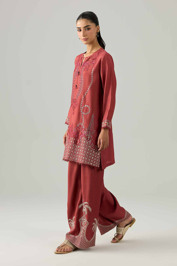 2 Piece - Embroidered Suit - PE26-259