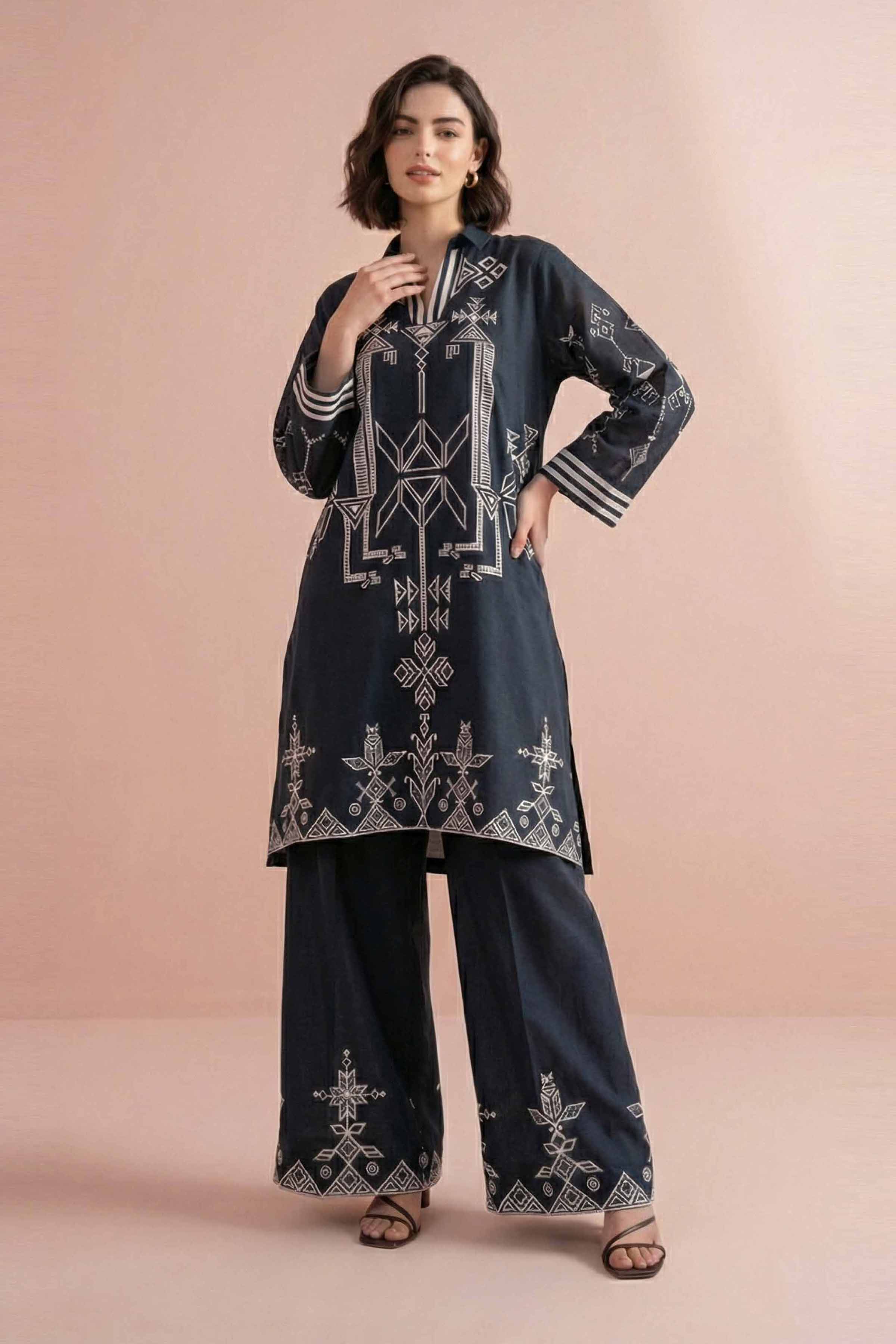 2 Piece - Printed Suit - PE26-263