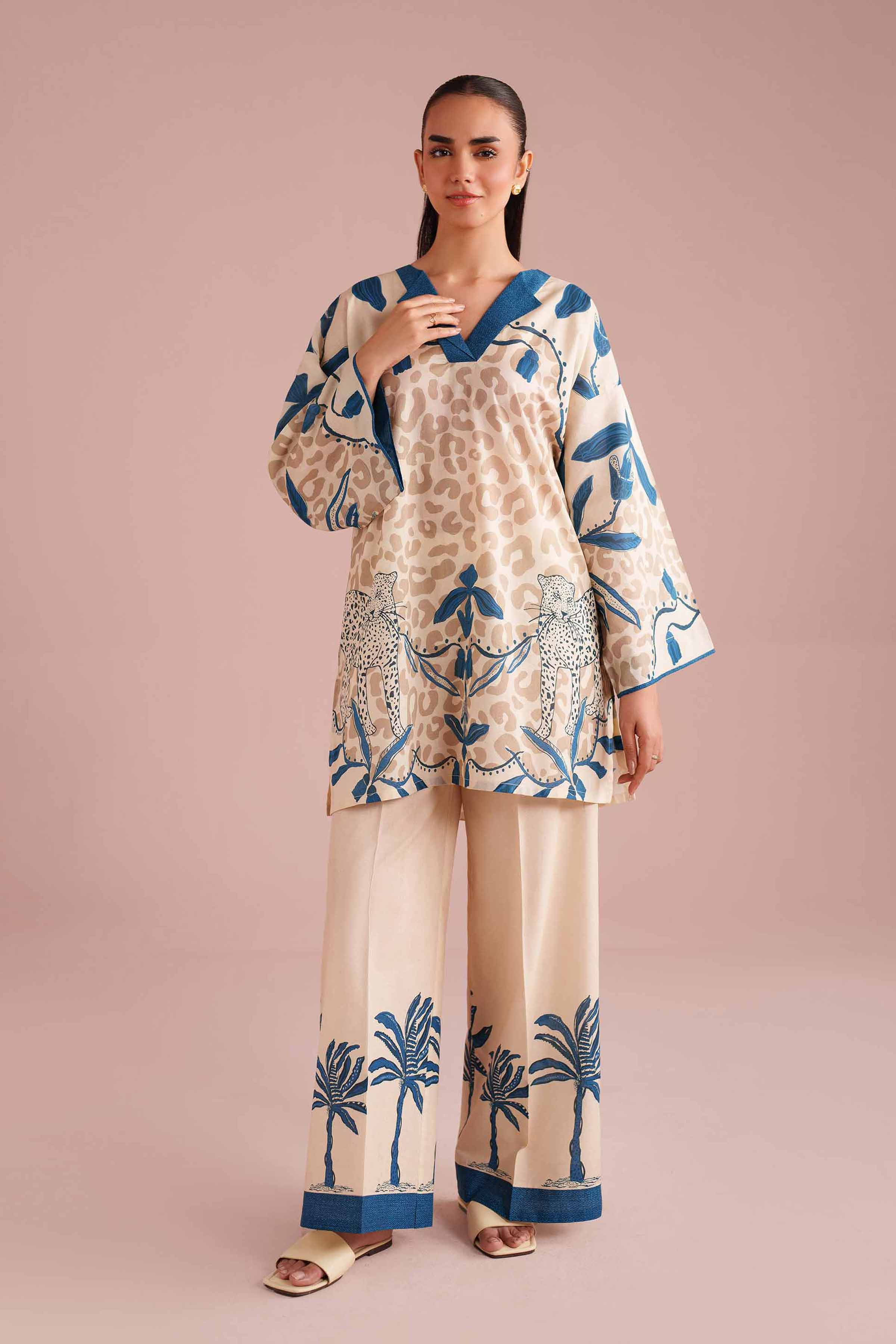 2 Piece - Printed Suit - PE26-274