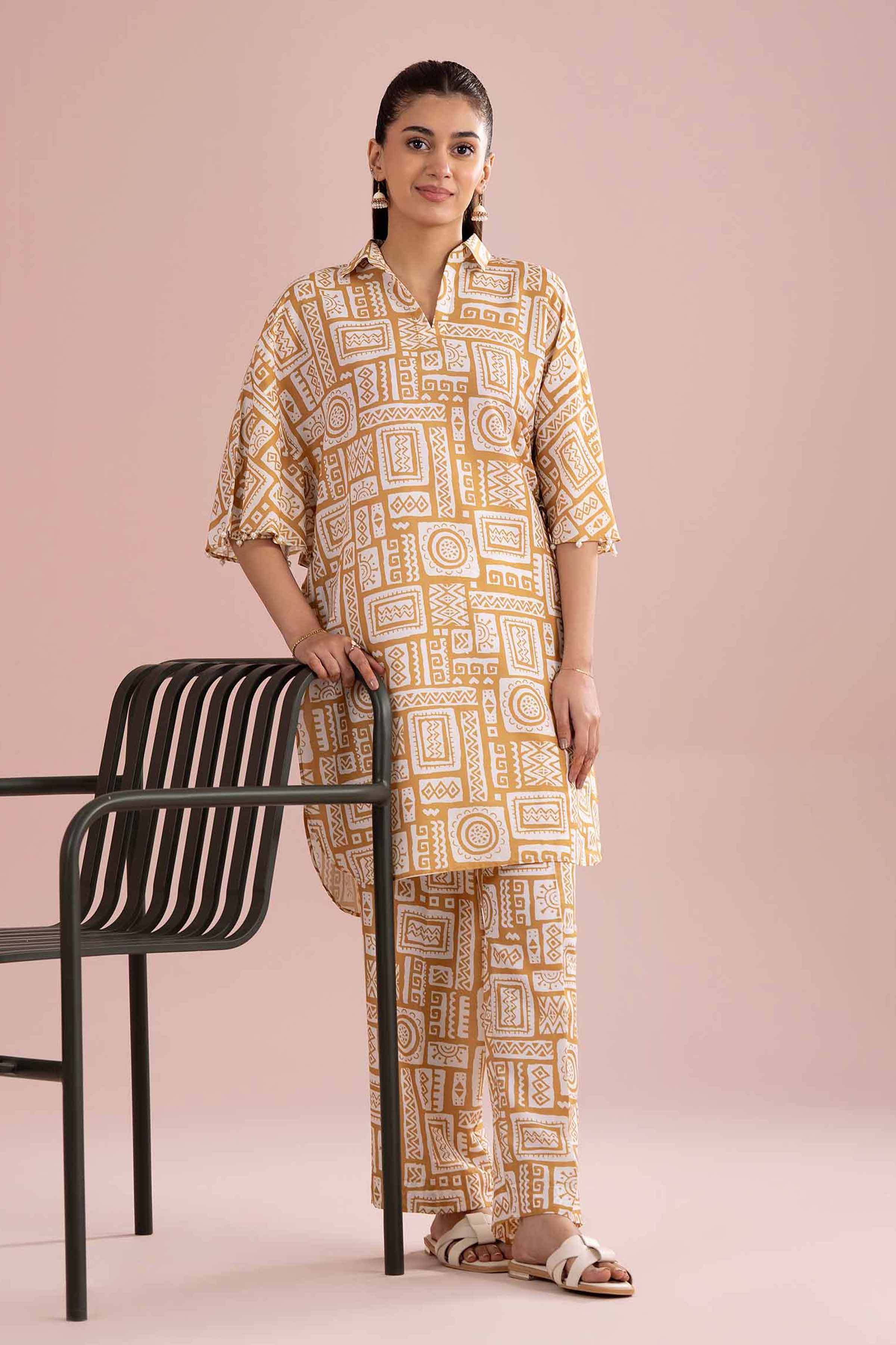2 Piece - Printed Suit - PE26-362