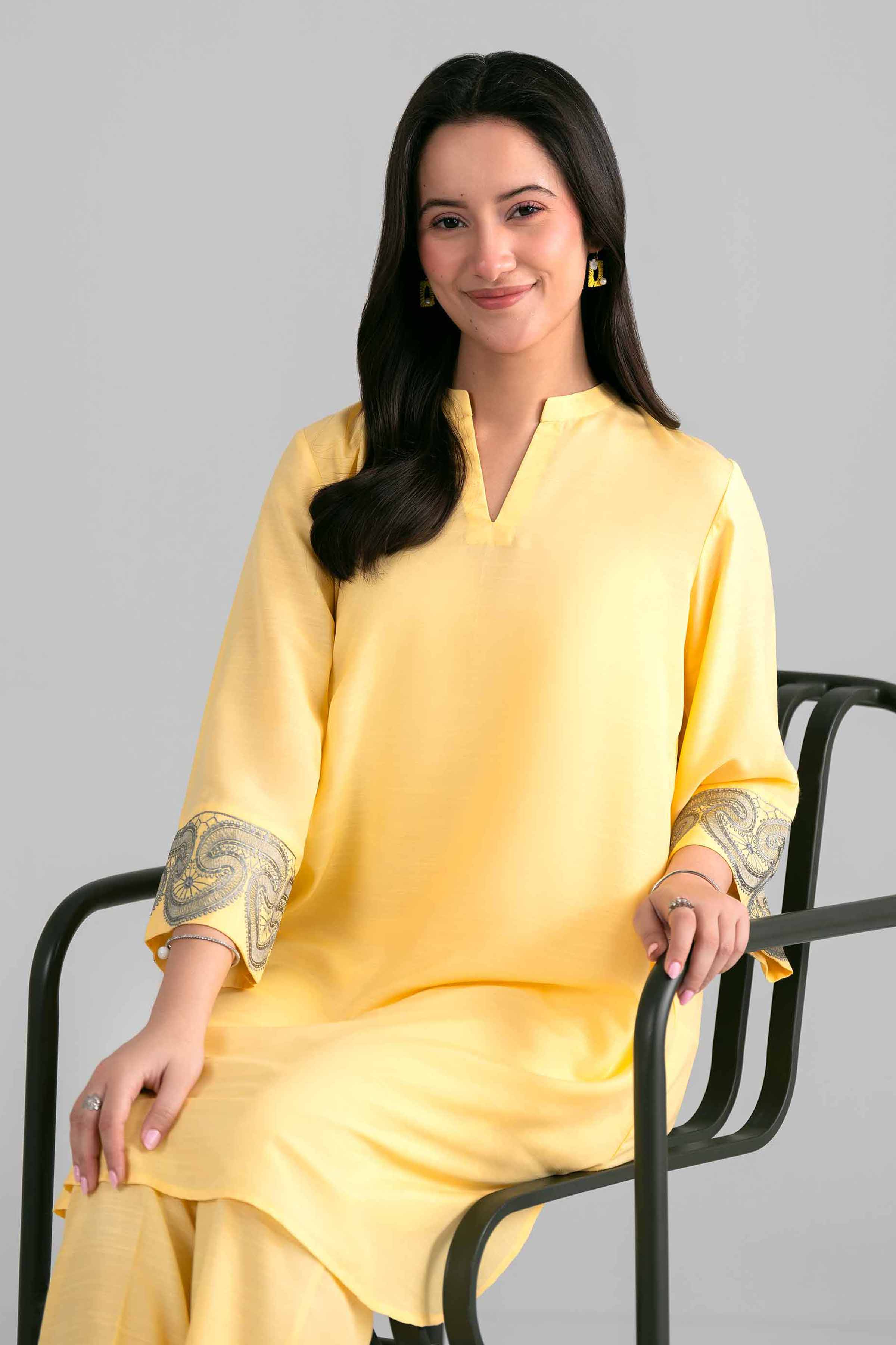 2 Piece - Embroidered Suit - PE26-396