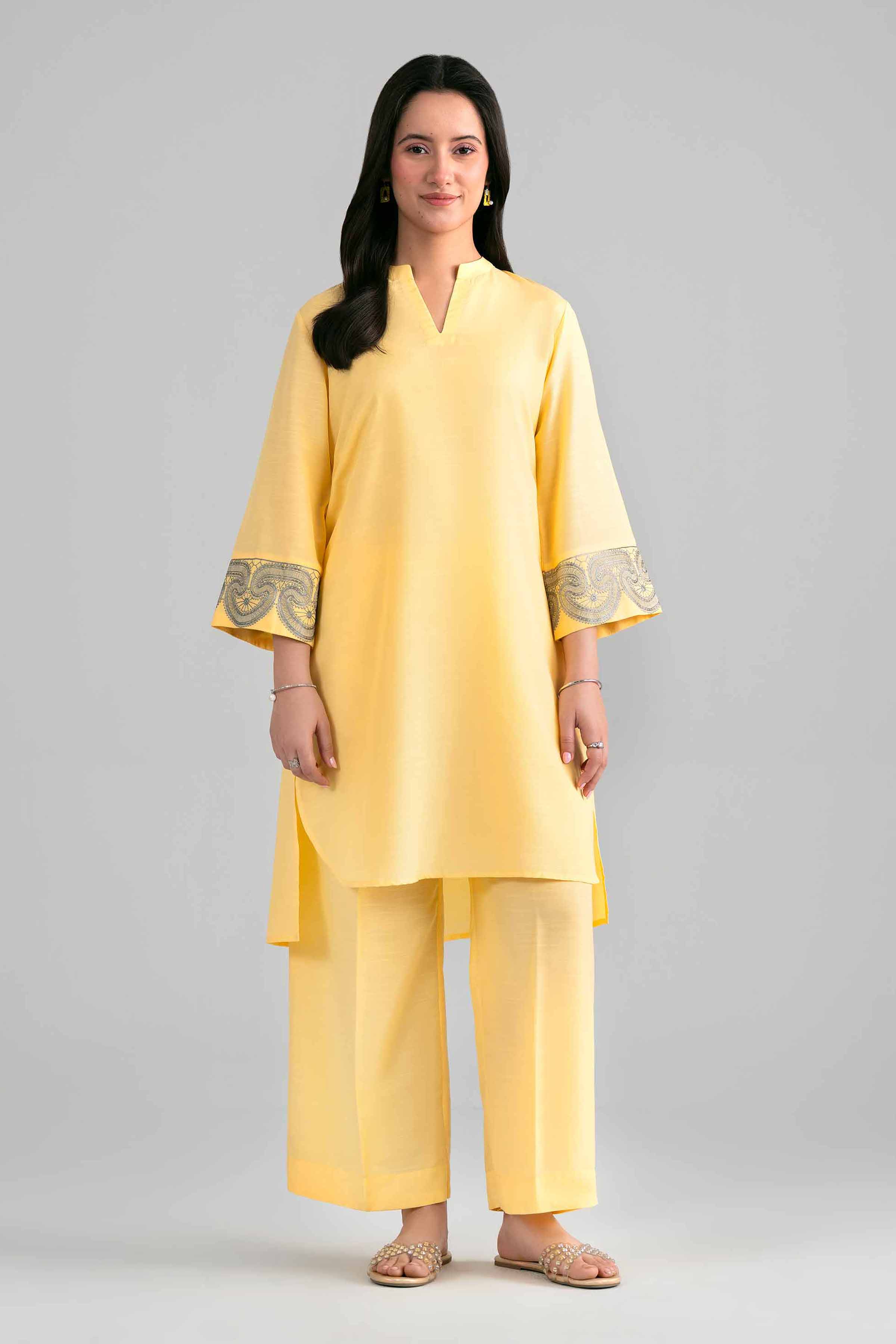 2 Piece - Embroidered Suit - PE26-396