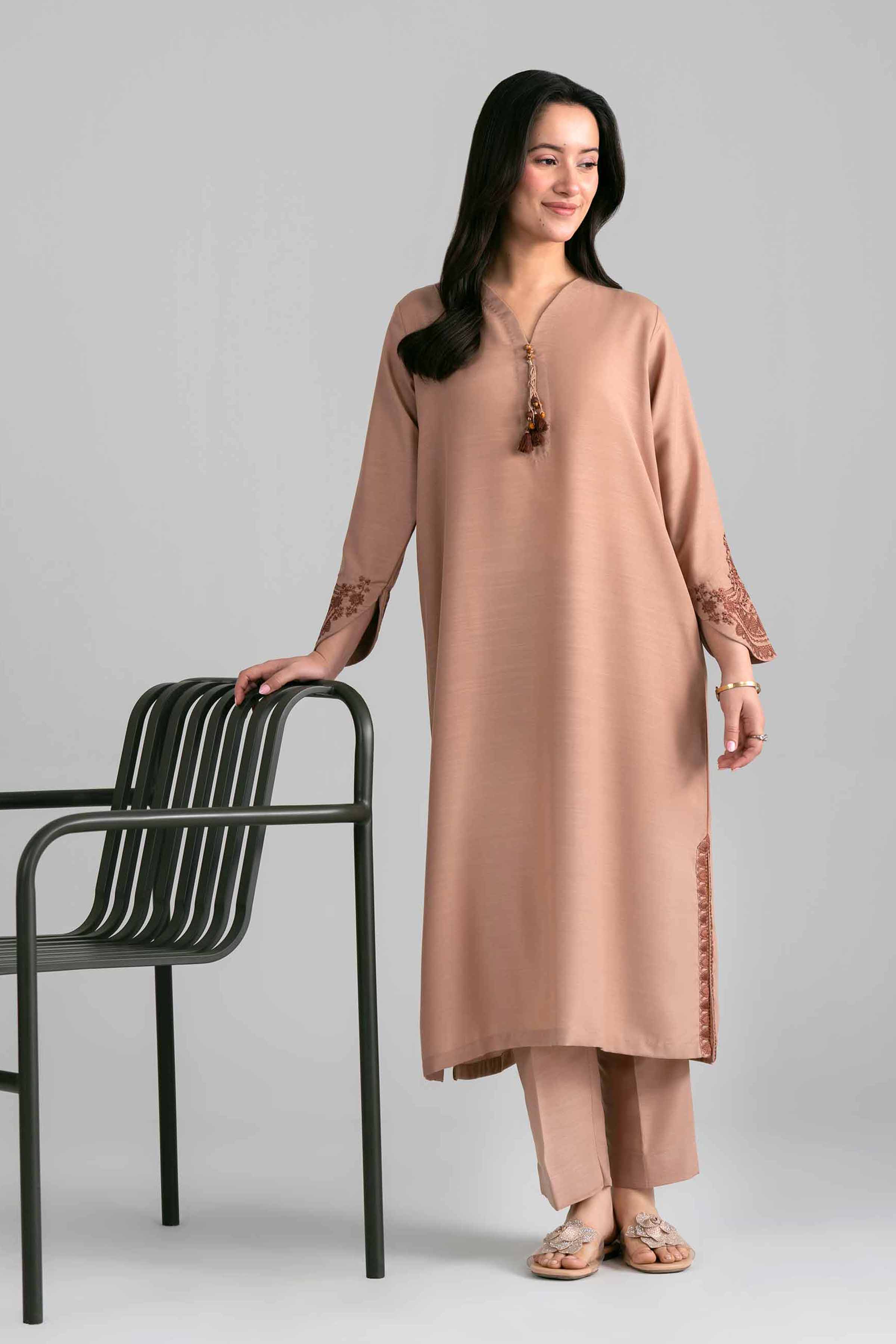 2 Piece - Embroidered Suit - PE26-399