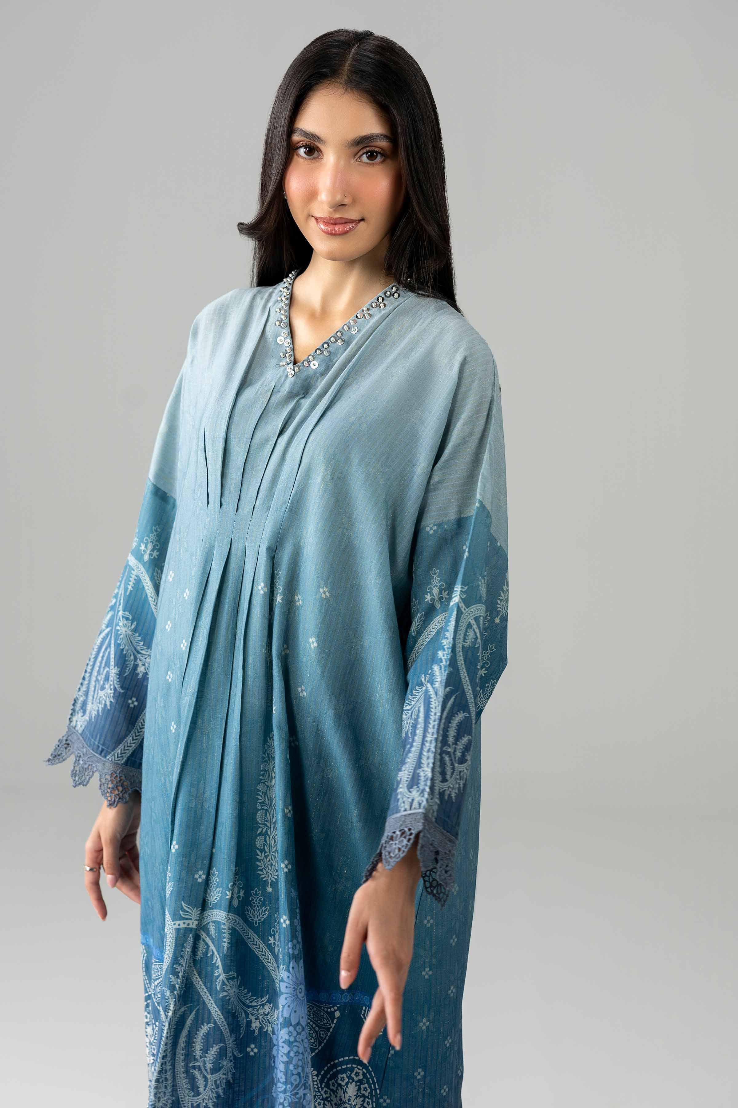 2 Piece - Printed Embroidered Suit - PE26-490