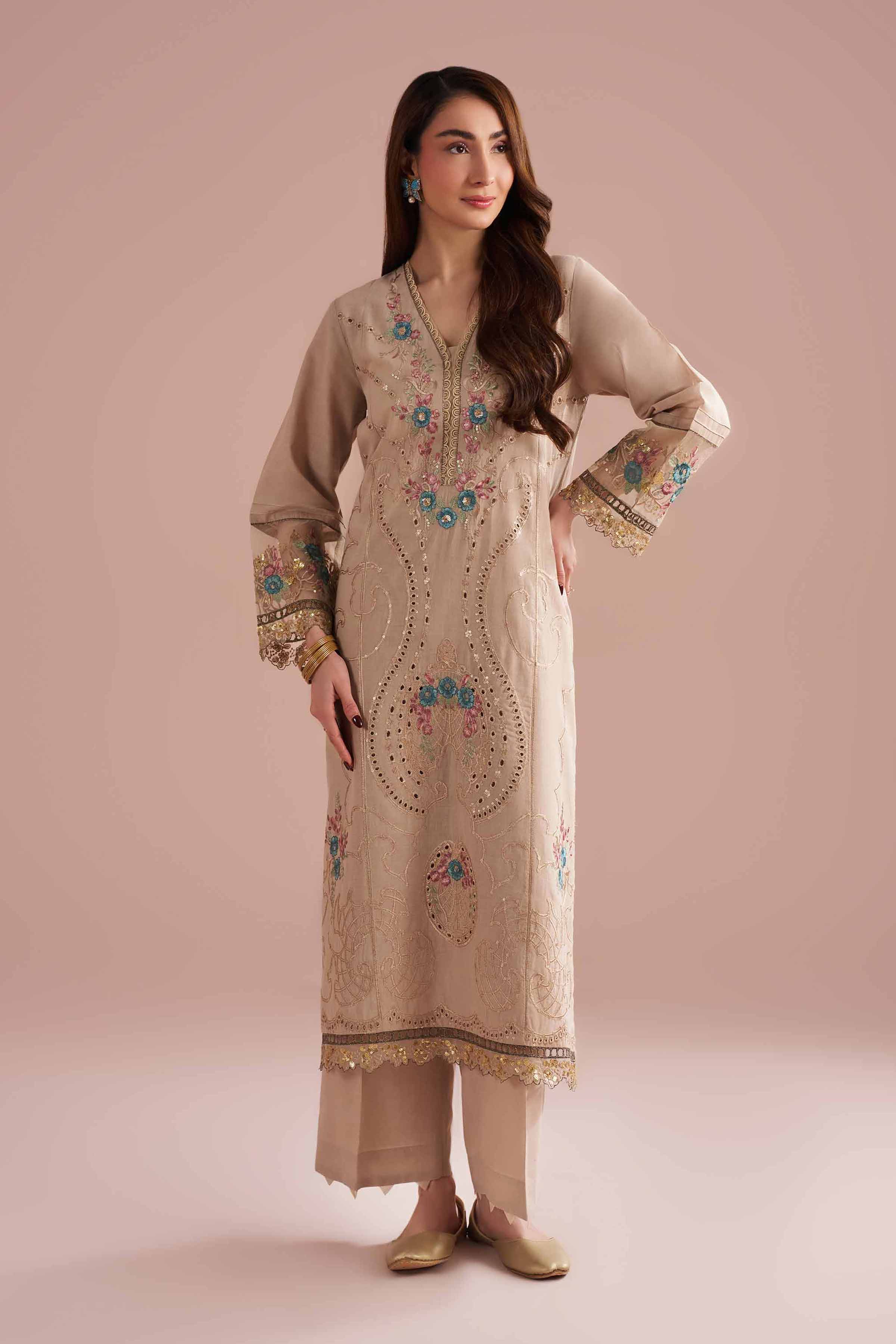 2 Piece - Embroidered Suit - PE26-55