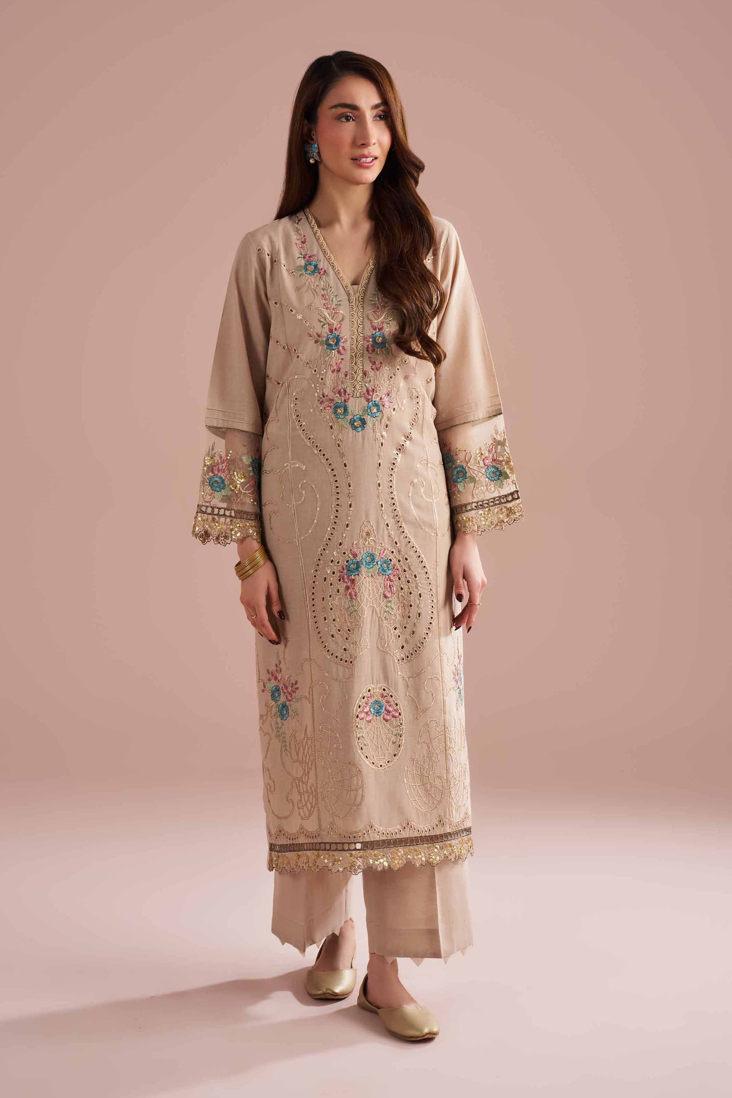2 Piece - Embroidered Suit - PE26-55