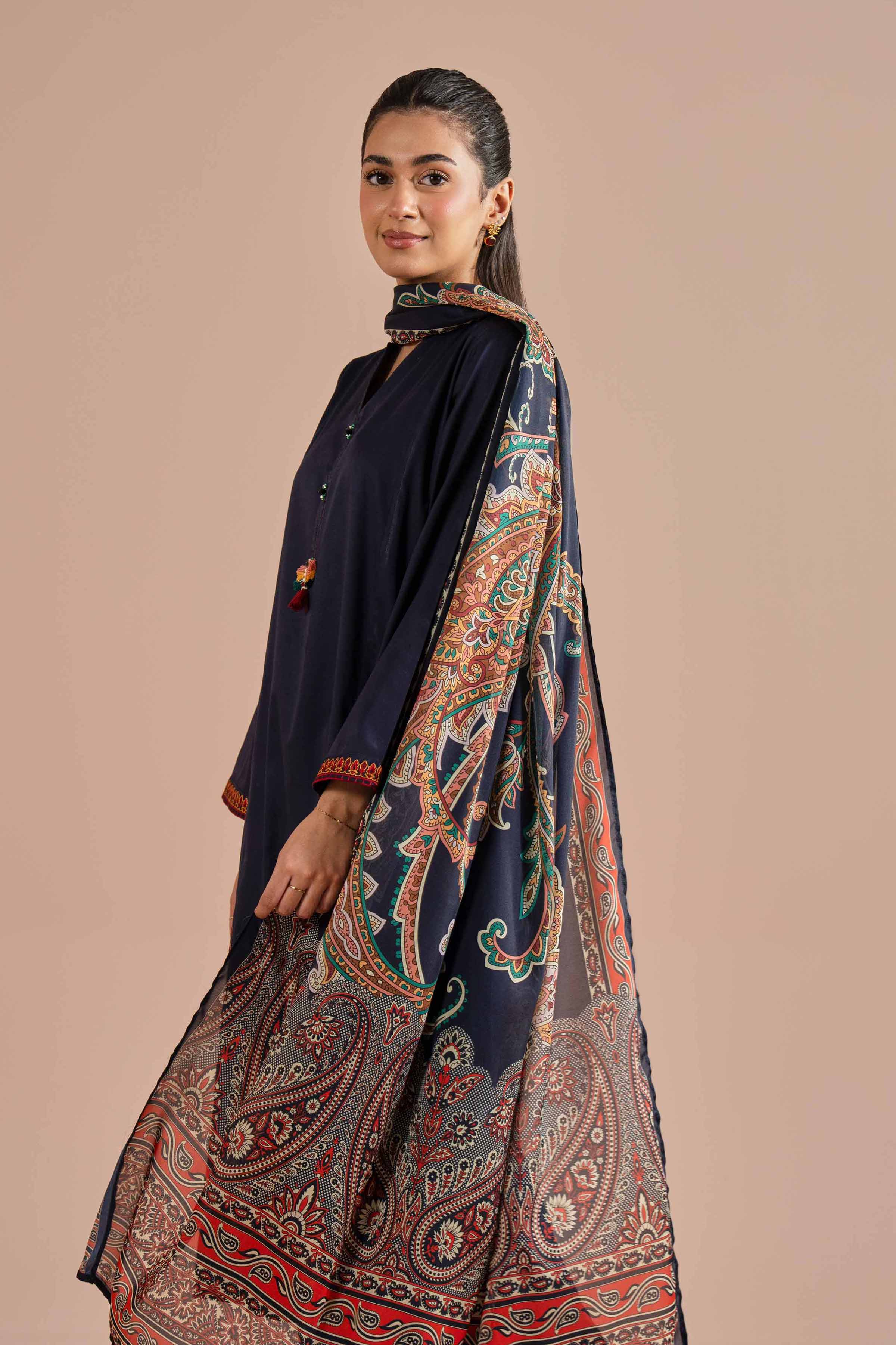 3 Piece - Embroidered Suit - PE26-65