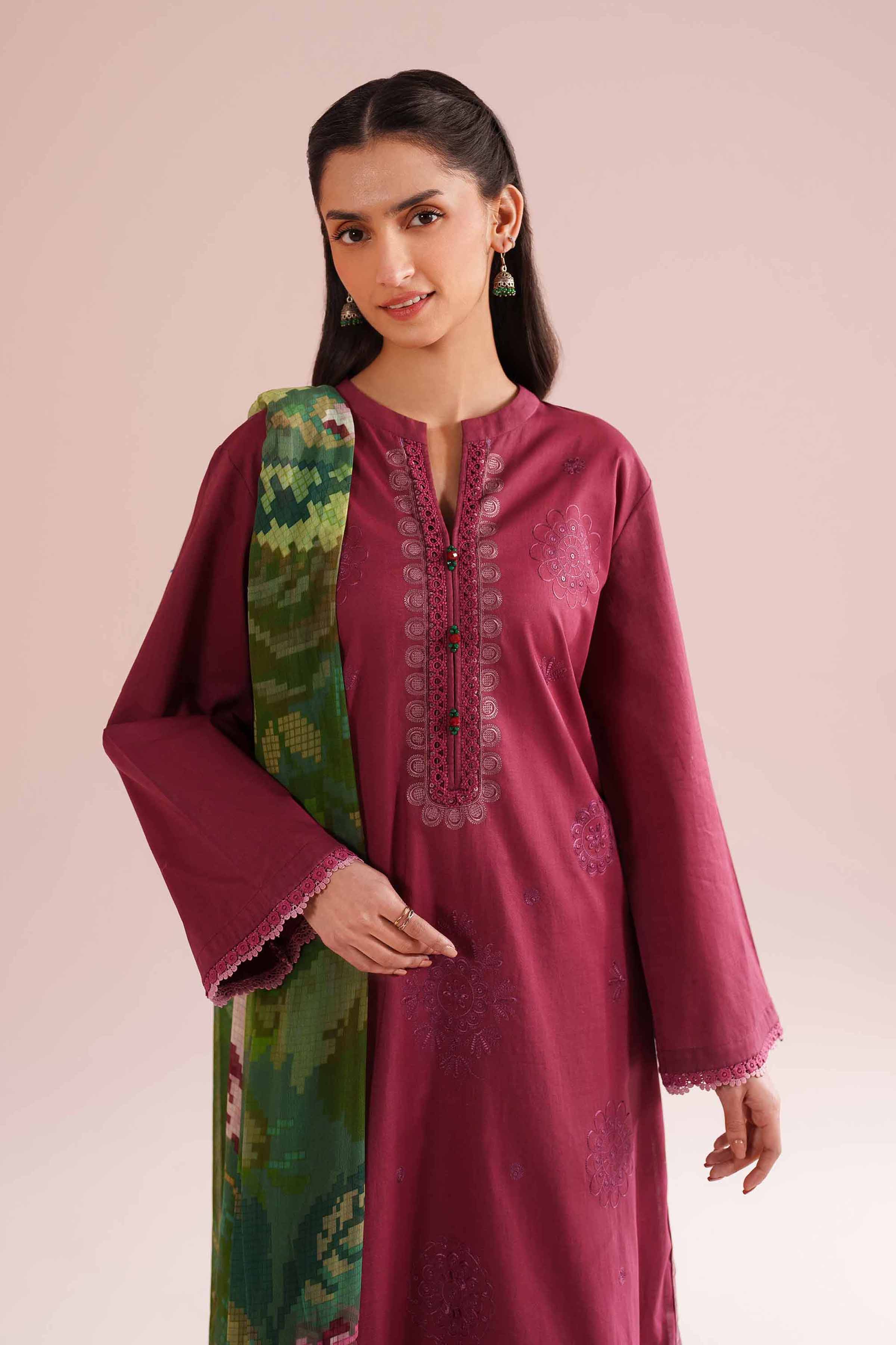 3 Piece - Embroidered Suit - PE26-66