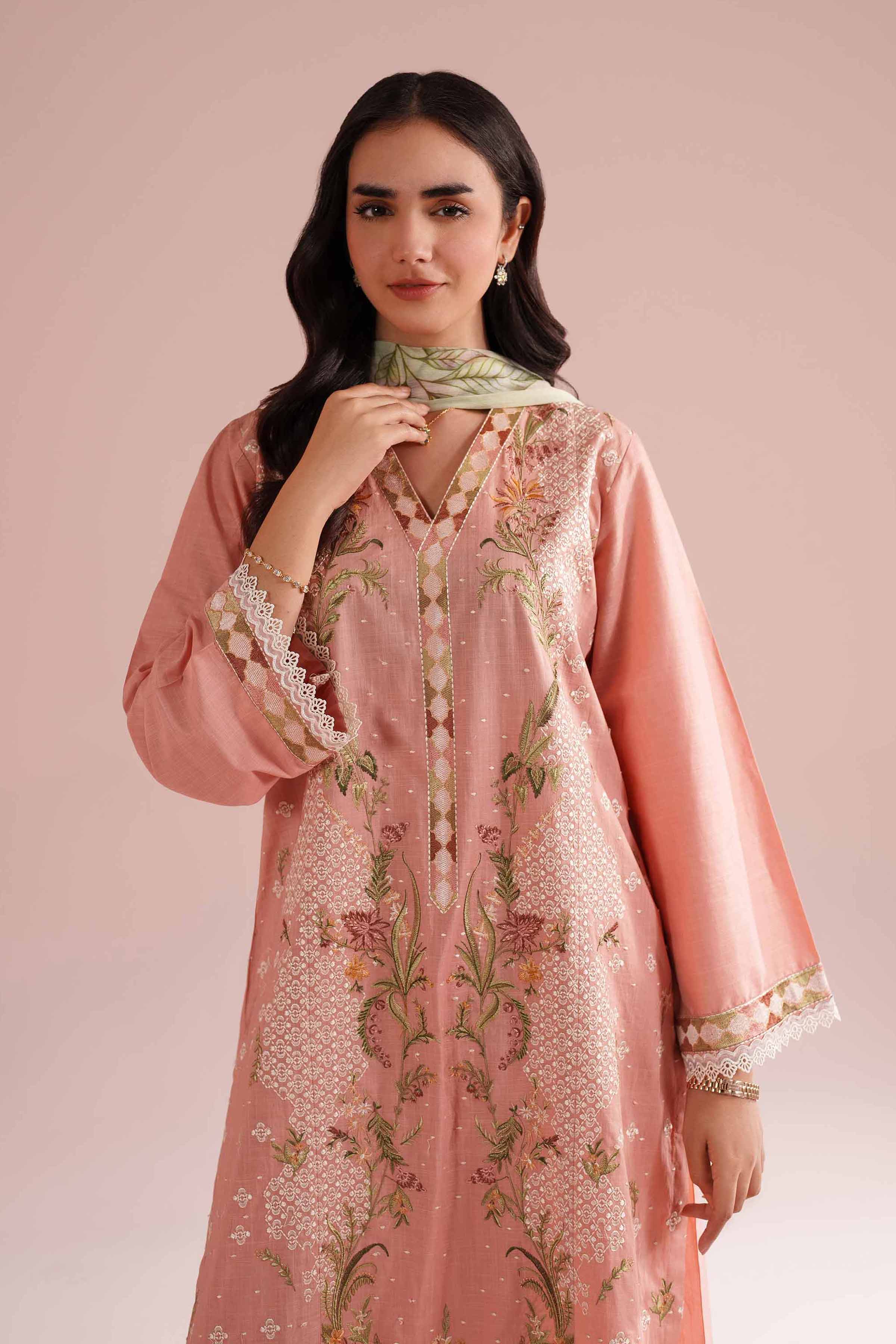 3 Piece - Embroidered Suit - PE26-68