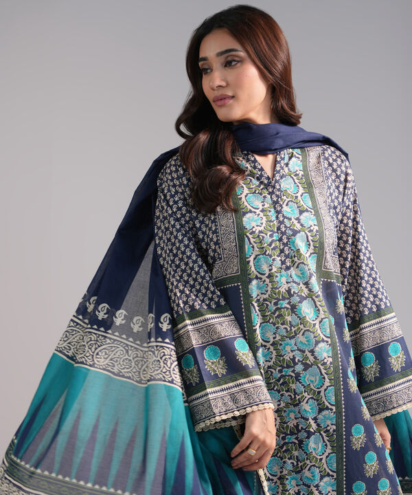 3 Piece - Printed Lawn Suit